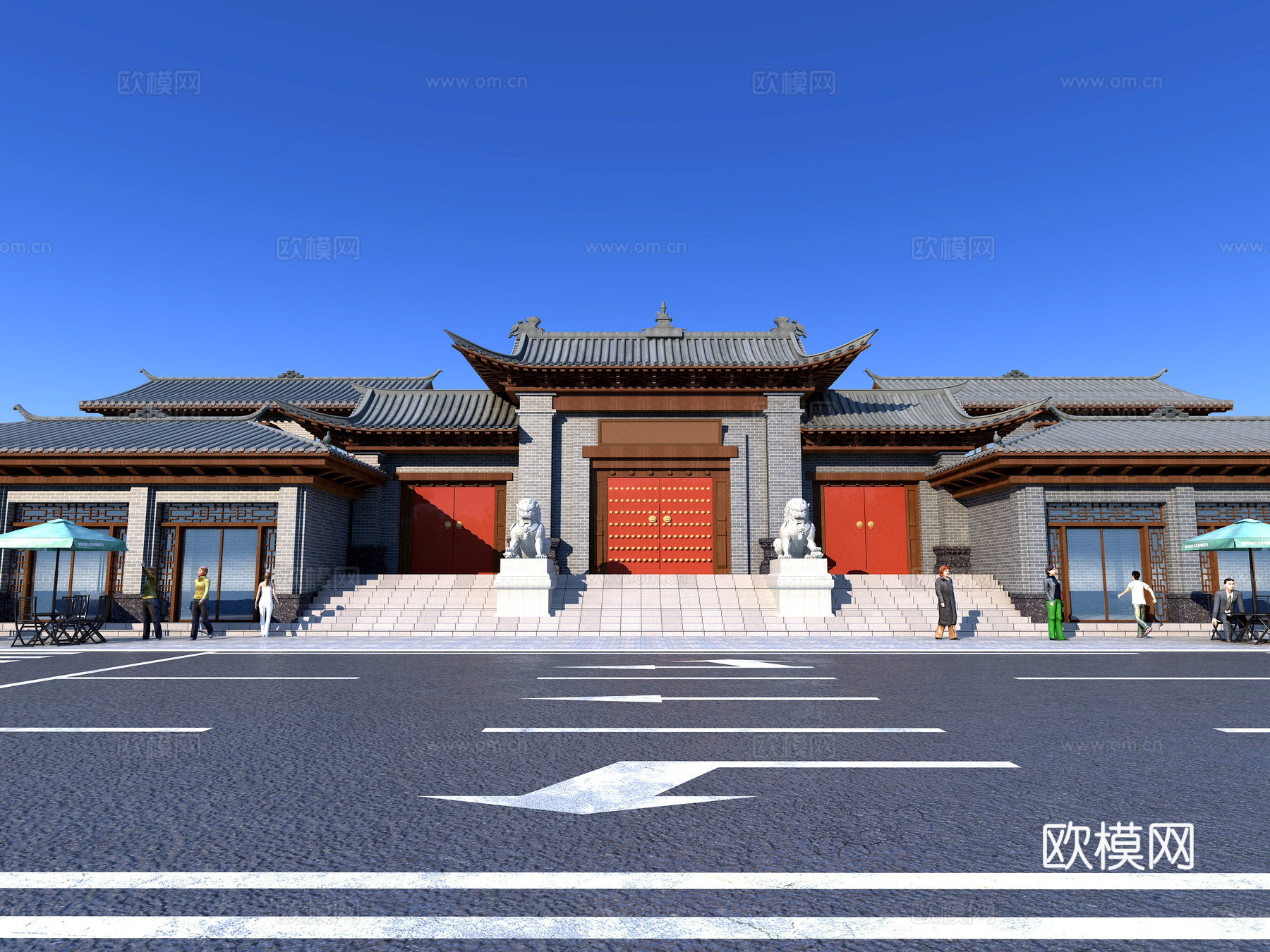 古建 寺庙 小镇 博物馆 商业街3d模型
