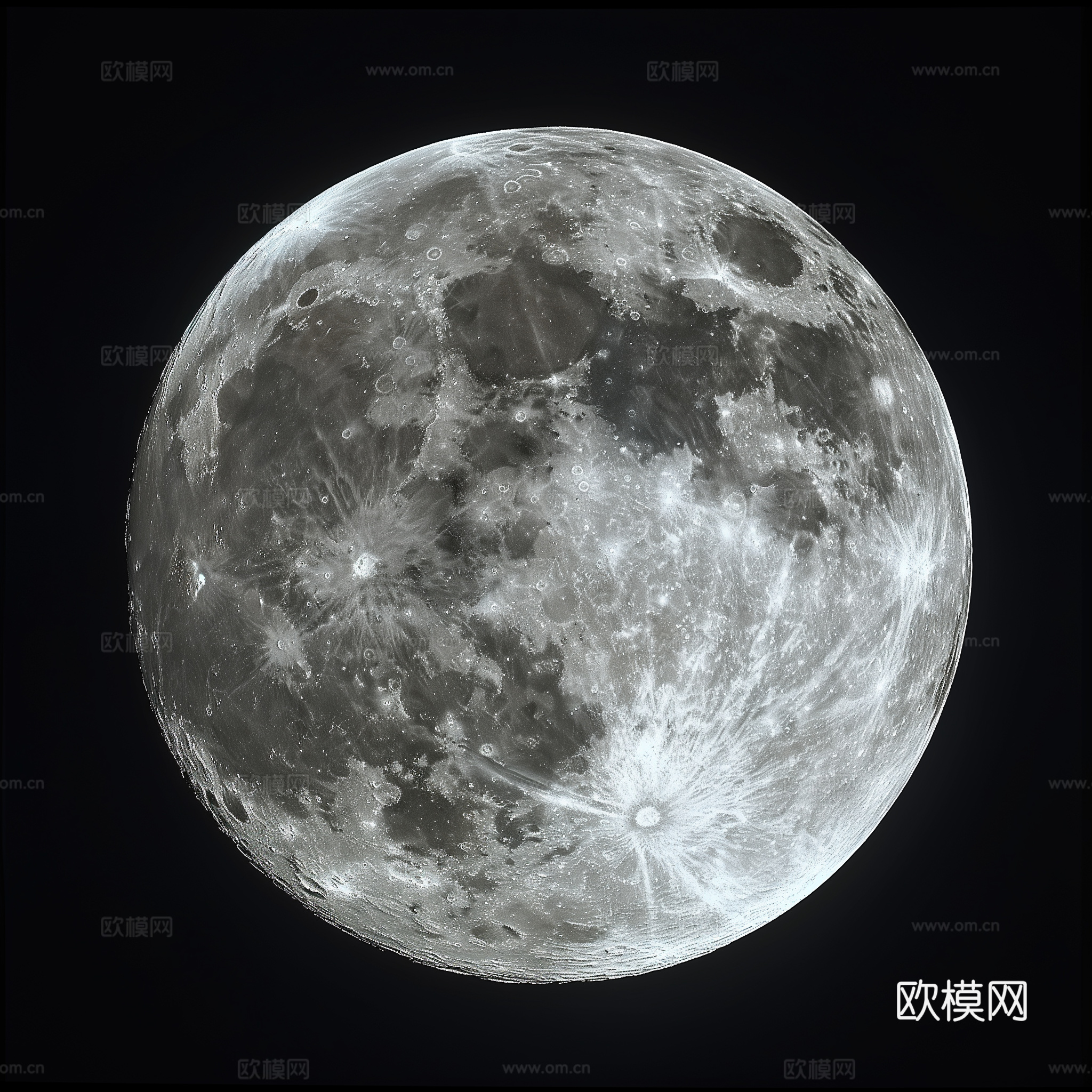 月球灯星球月亮陨石表表面