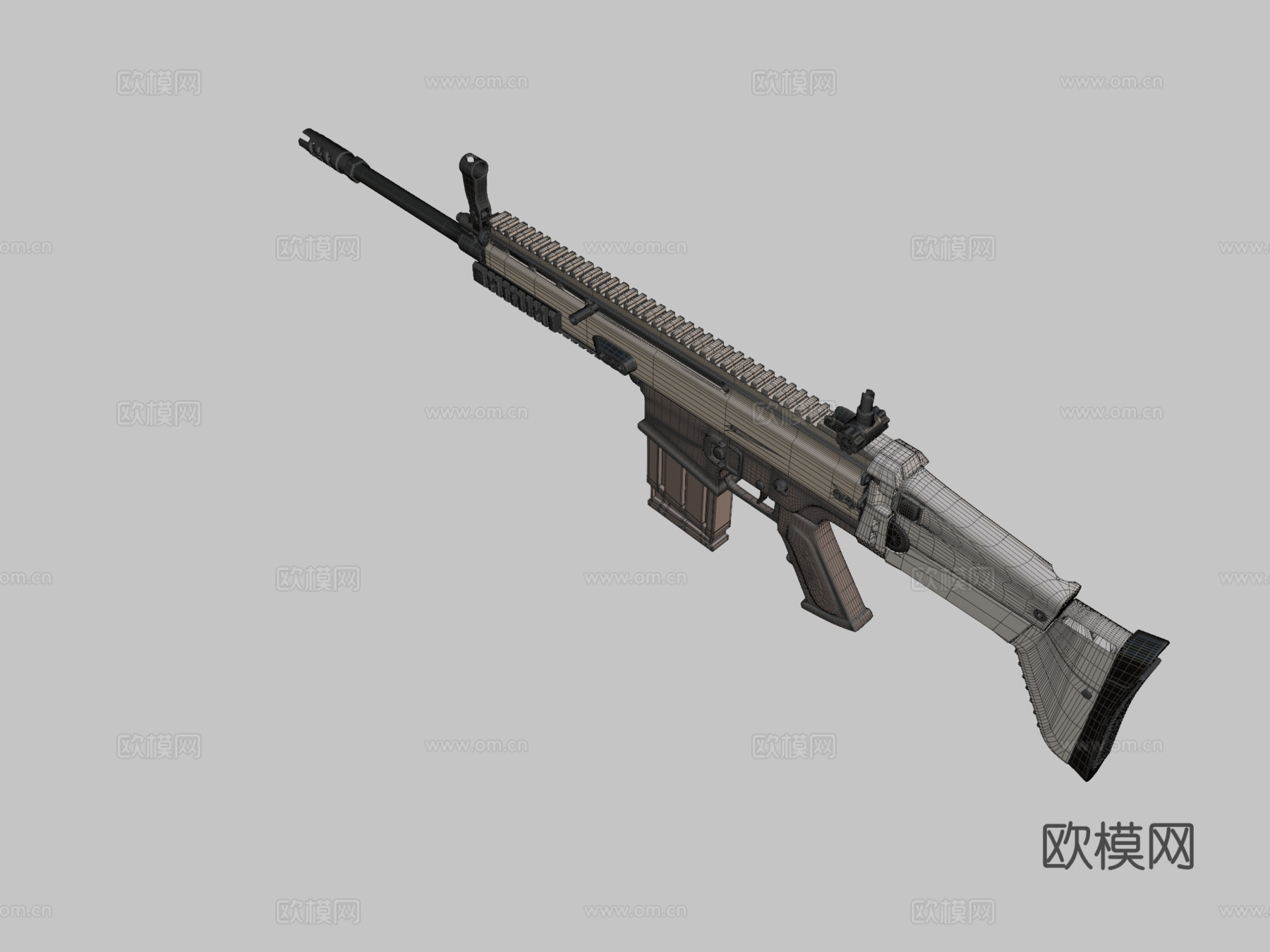 FN SCAR3d模型