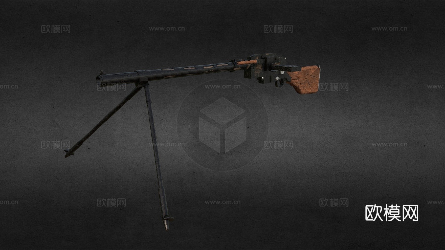 麦德森机枪3d模型-Pic-1