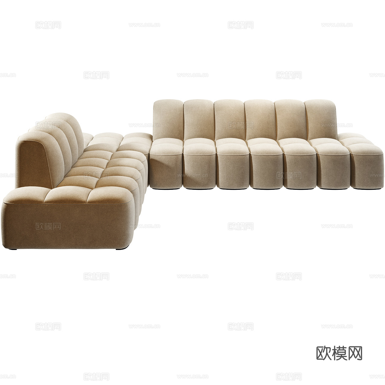 MDF Italia 意式极简沙发 布艺沙发 转角沙发3d模型