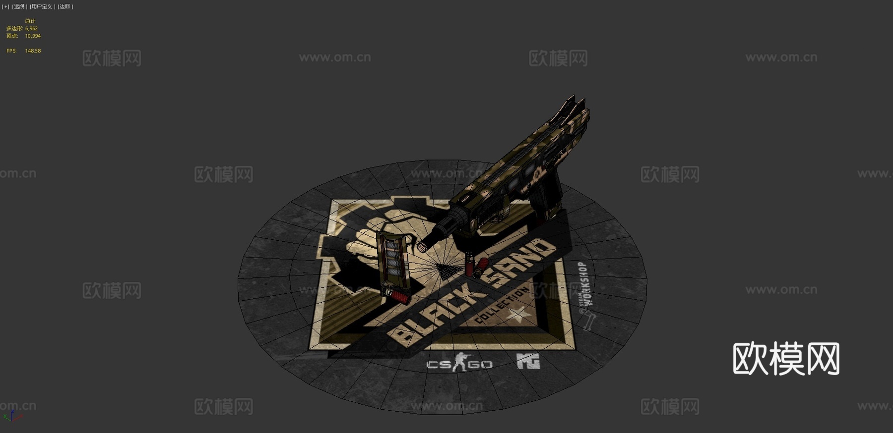 MAG-7黑沙版3d模型