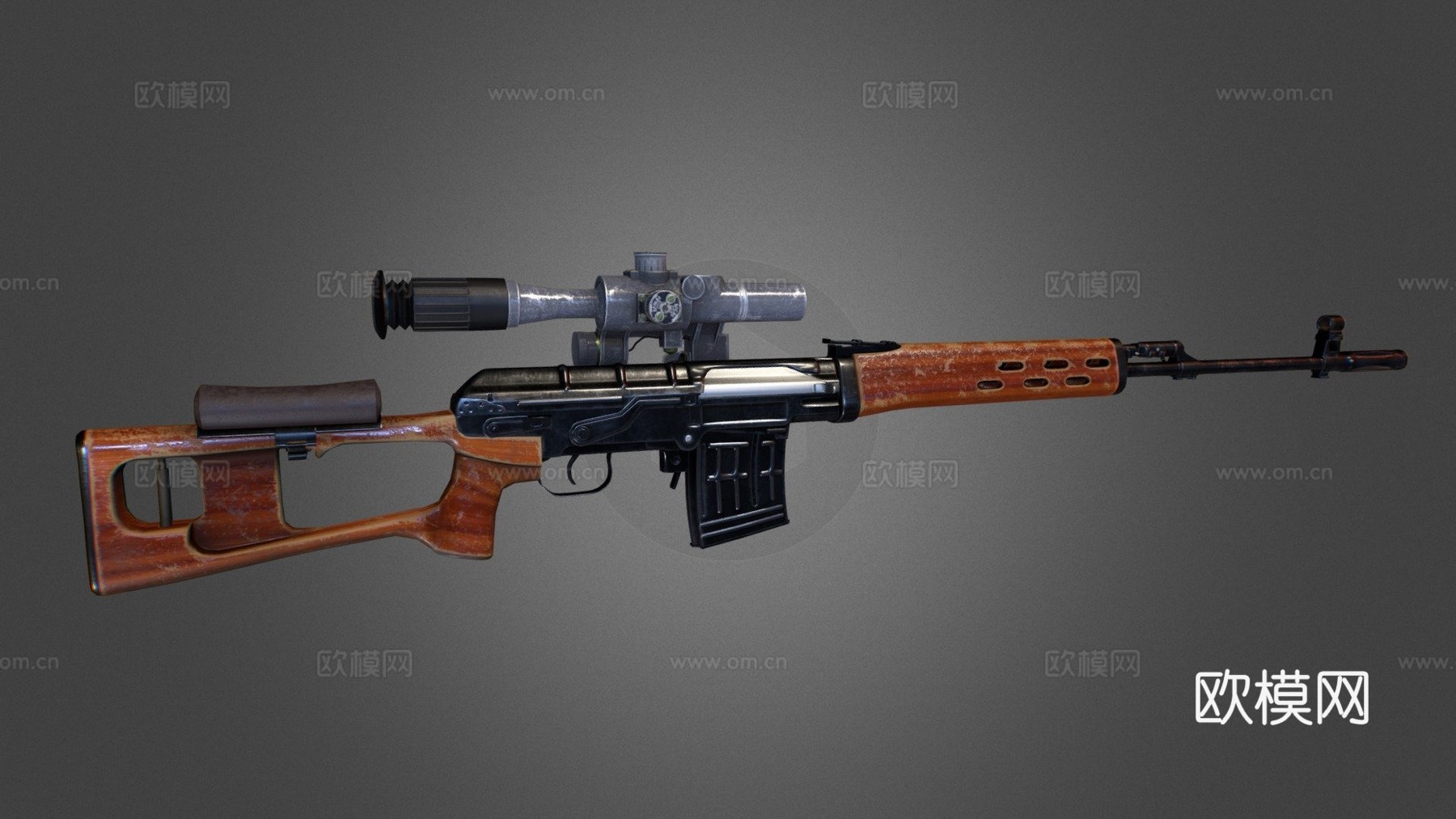 德拉贡诺夫狙击步枪-SVD3d模型