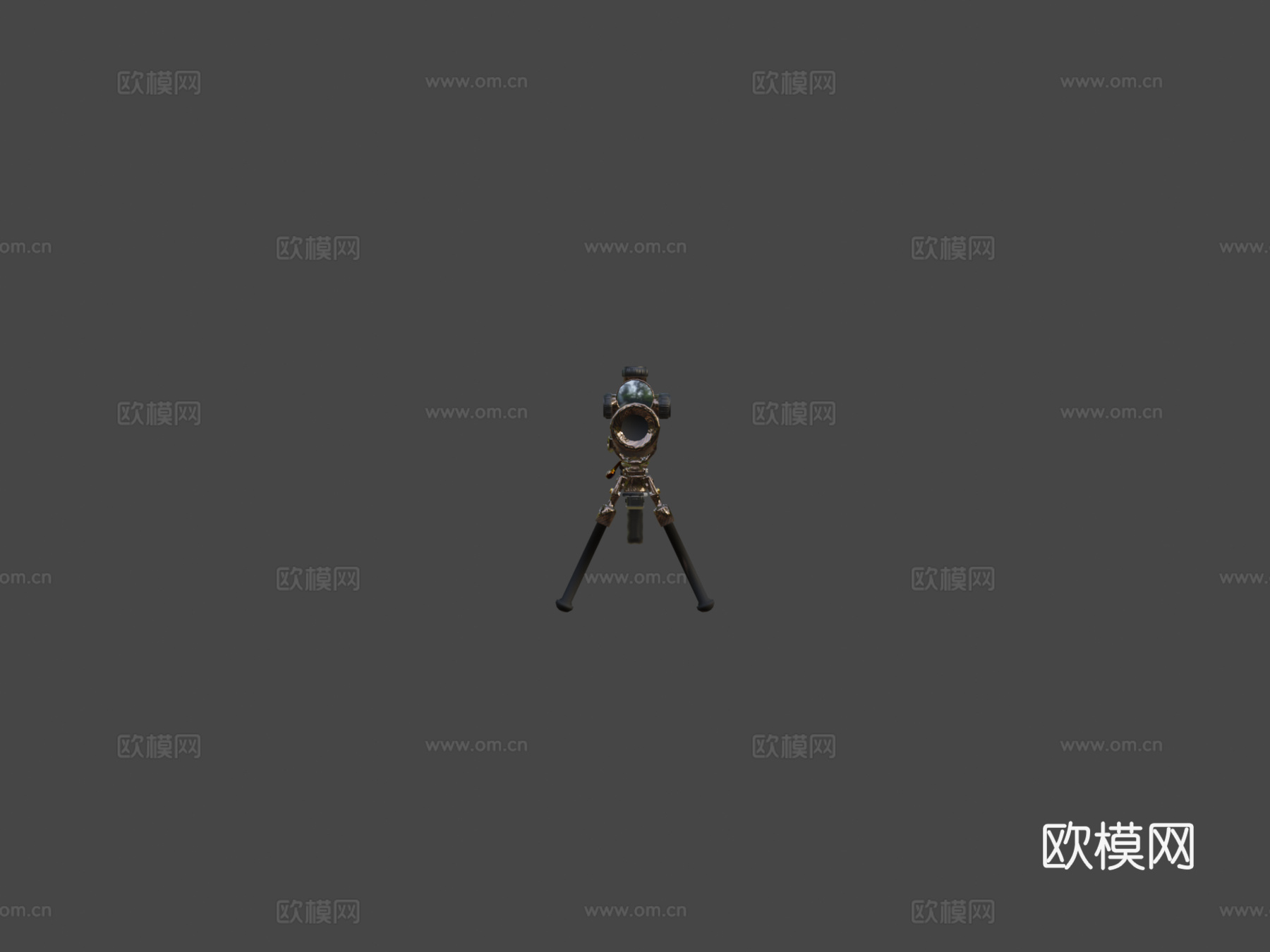 高光碳纤维狙击步枪Mk13d模型