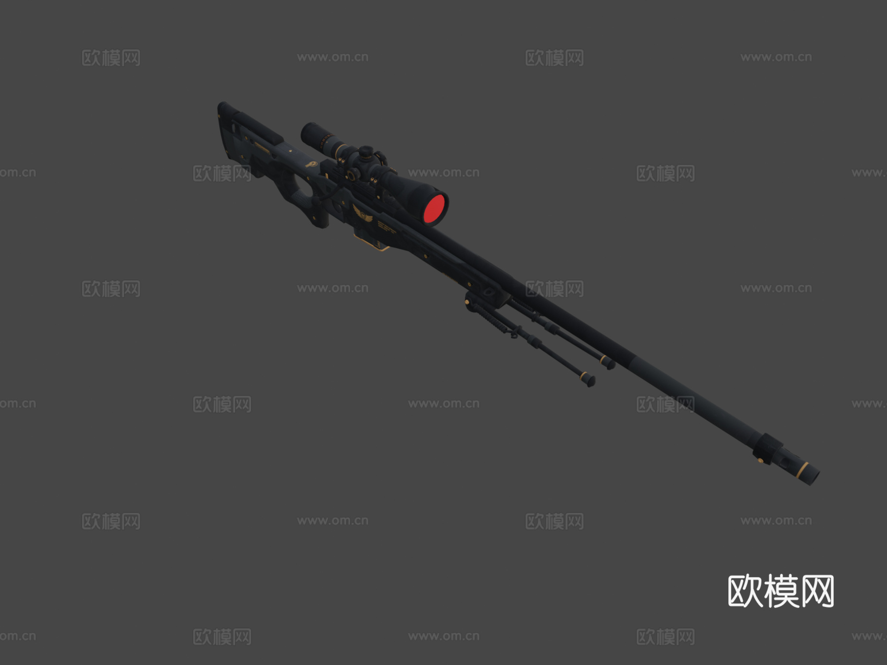 AWP-精英构造3d模型