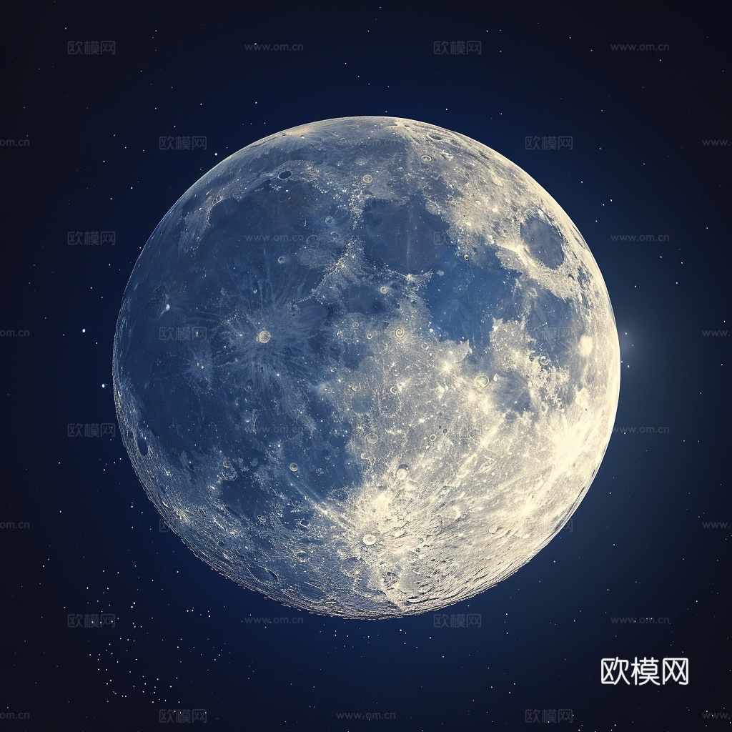 月球灯星球月亮陨石表表面