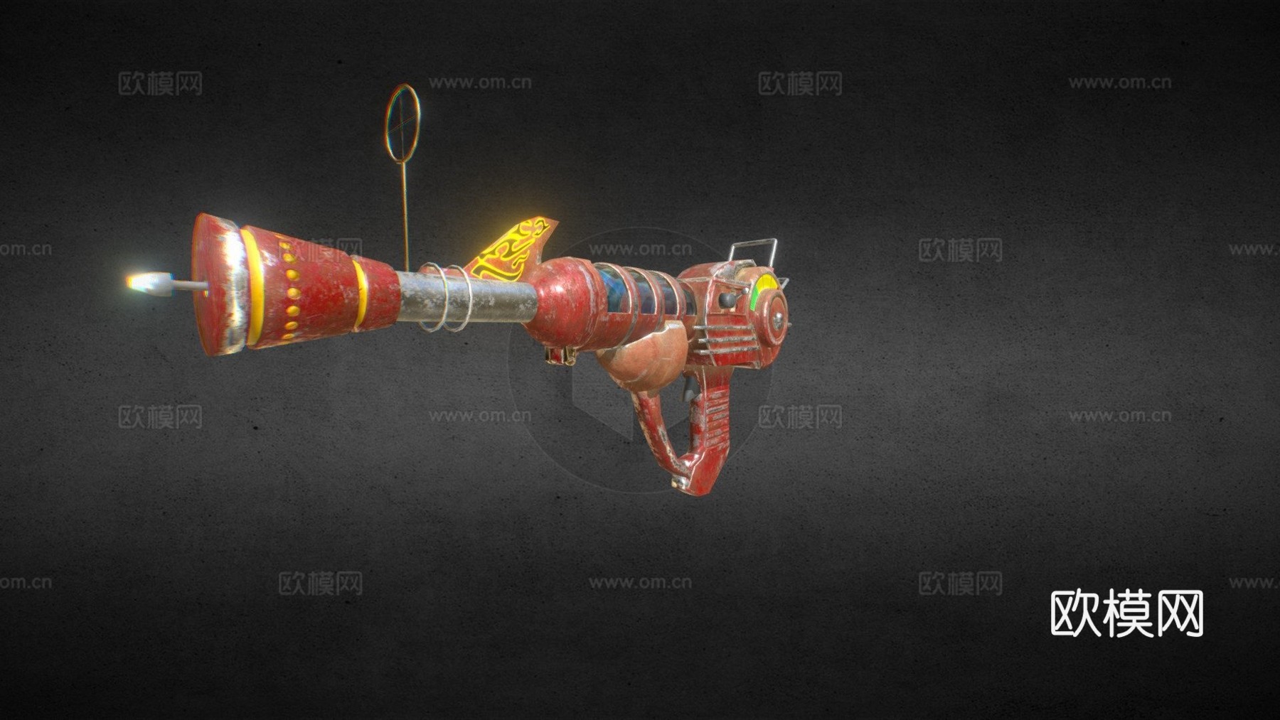射线枪3d模型