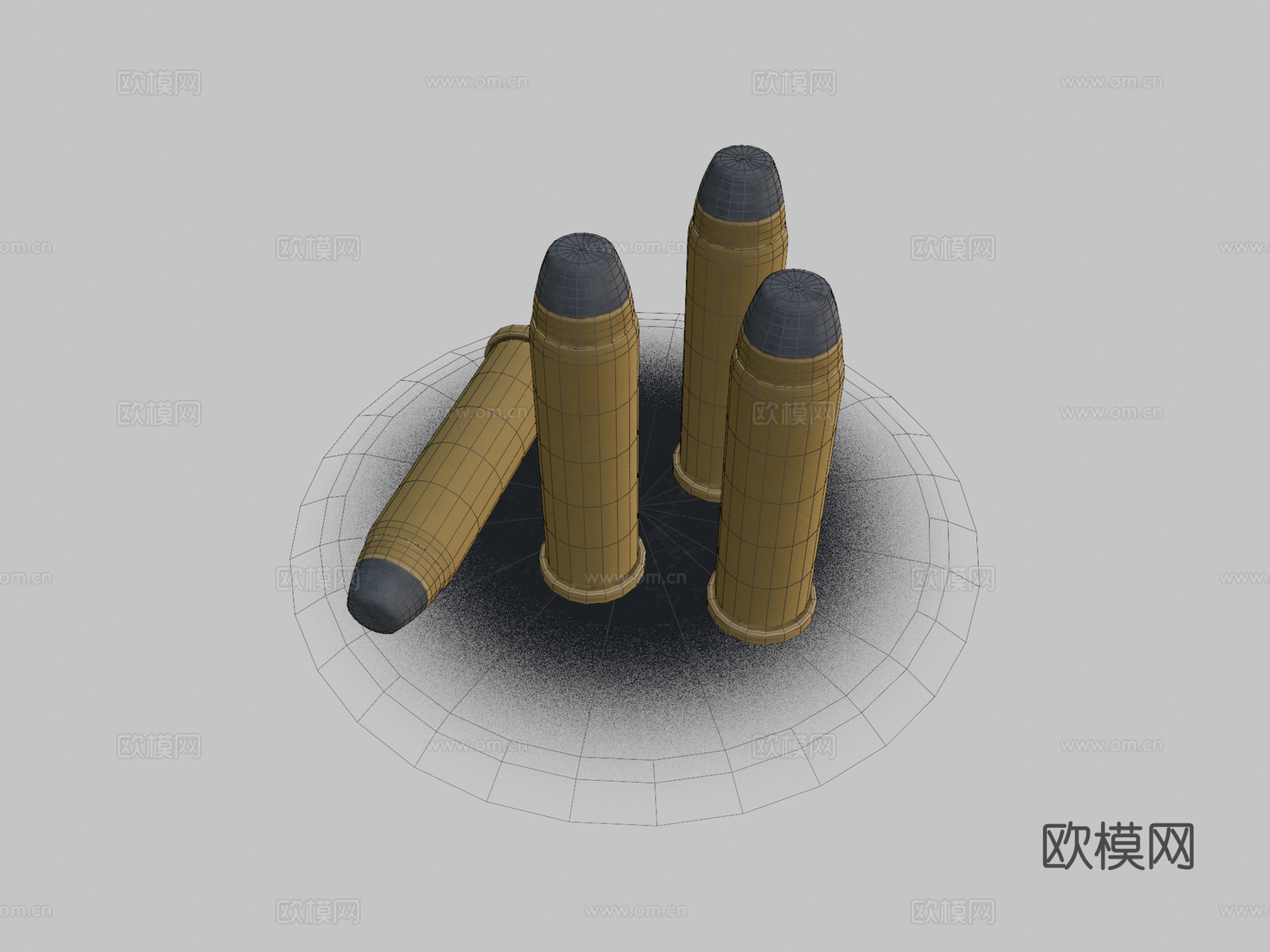 .357马格南子弹3d模型