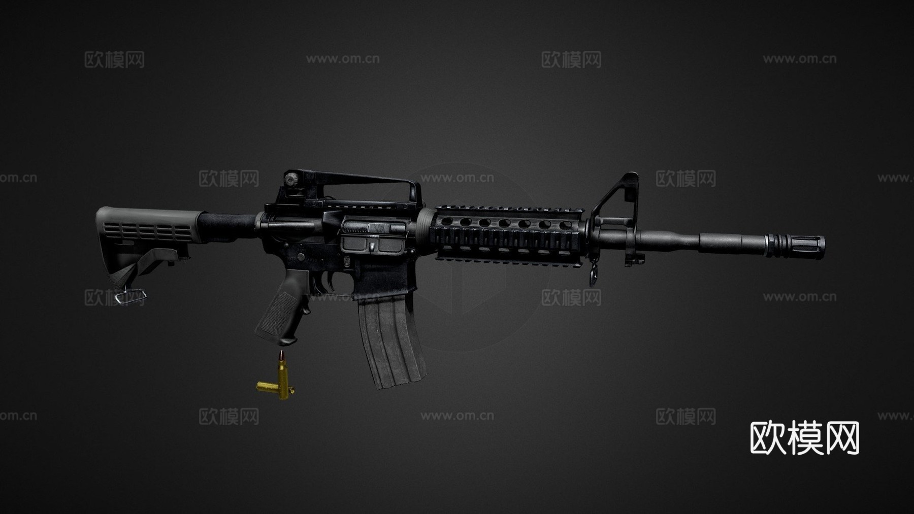 柯尔特M4A1卡宾枪3d模型
