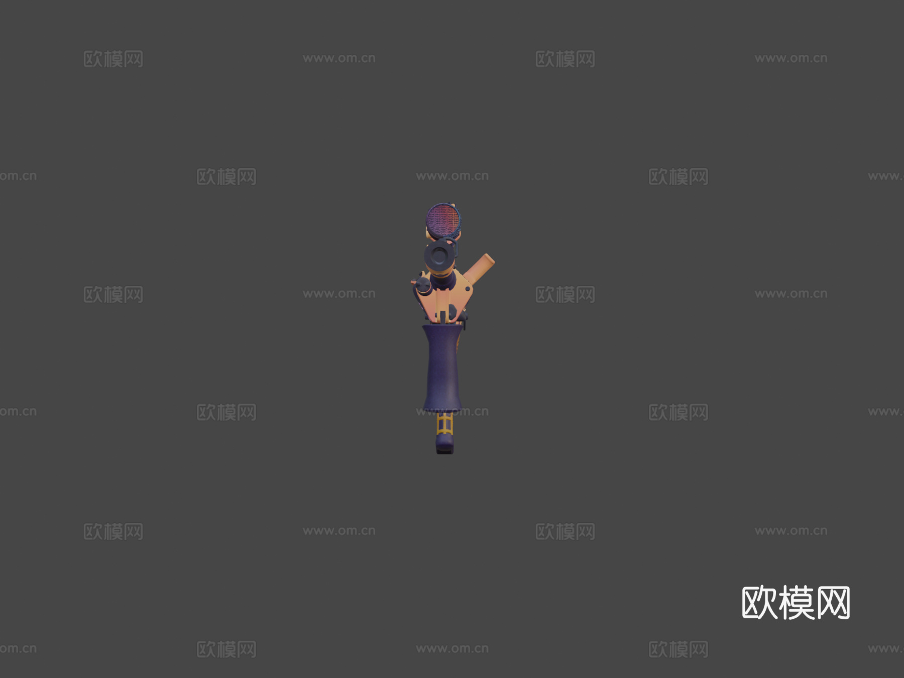 AUG-黑曜石3d模型