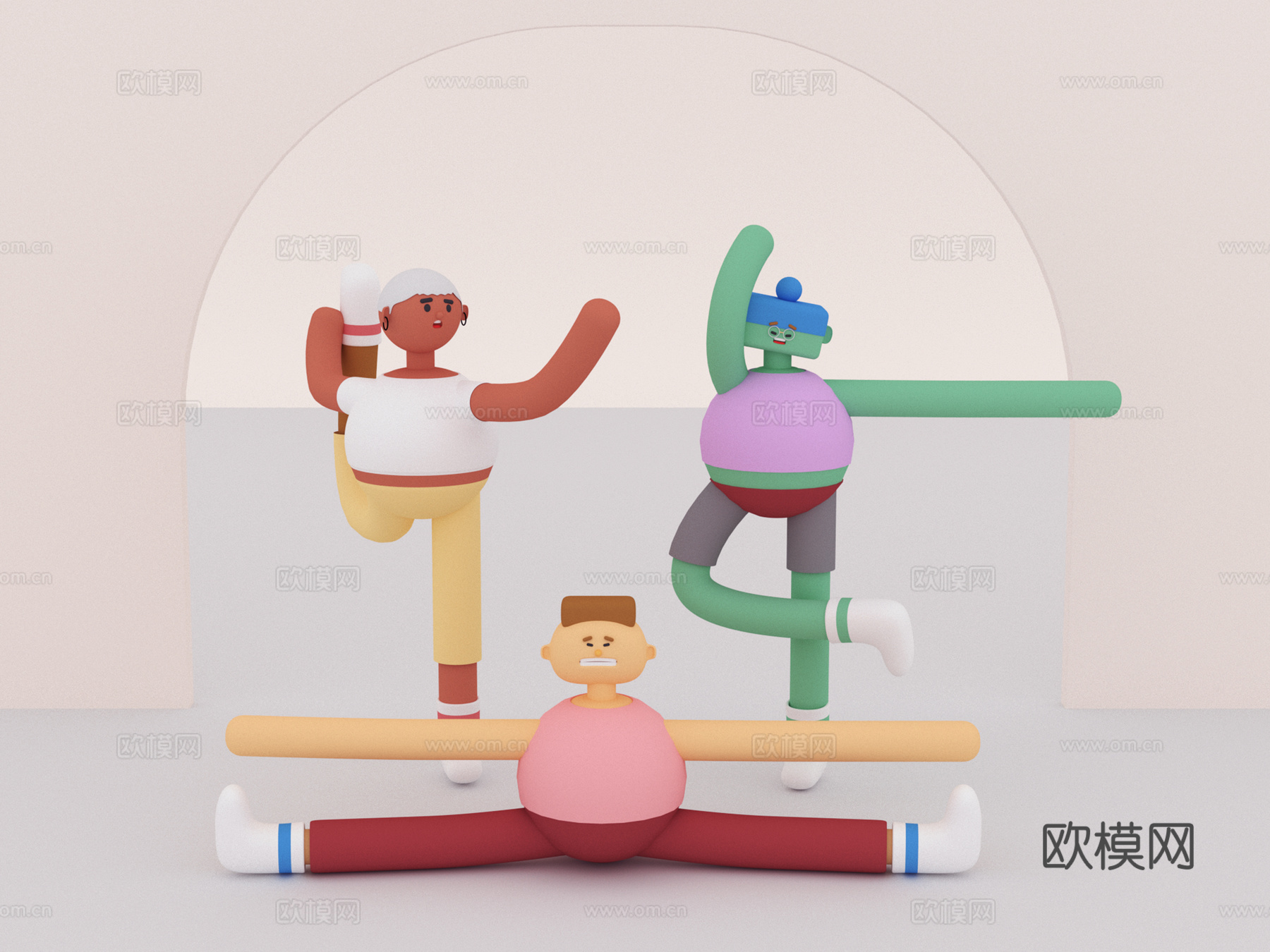 人物 卡通人物3d模型