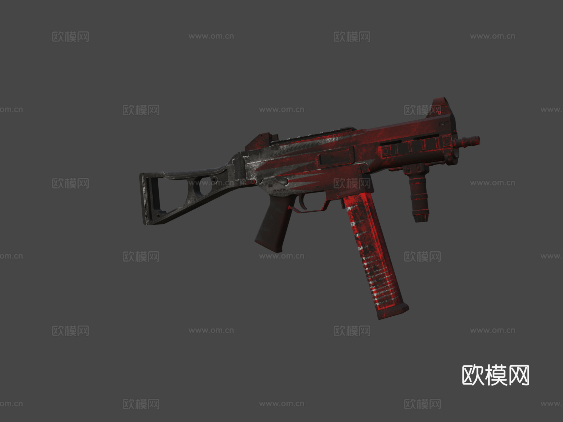 UMP-45-战争时刻3d模型