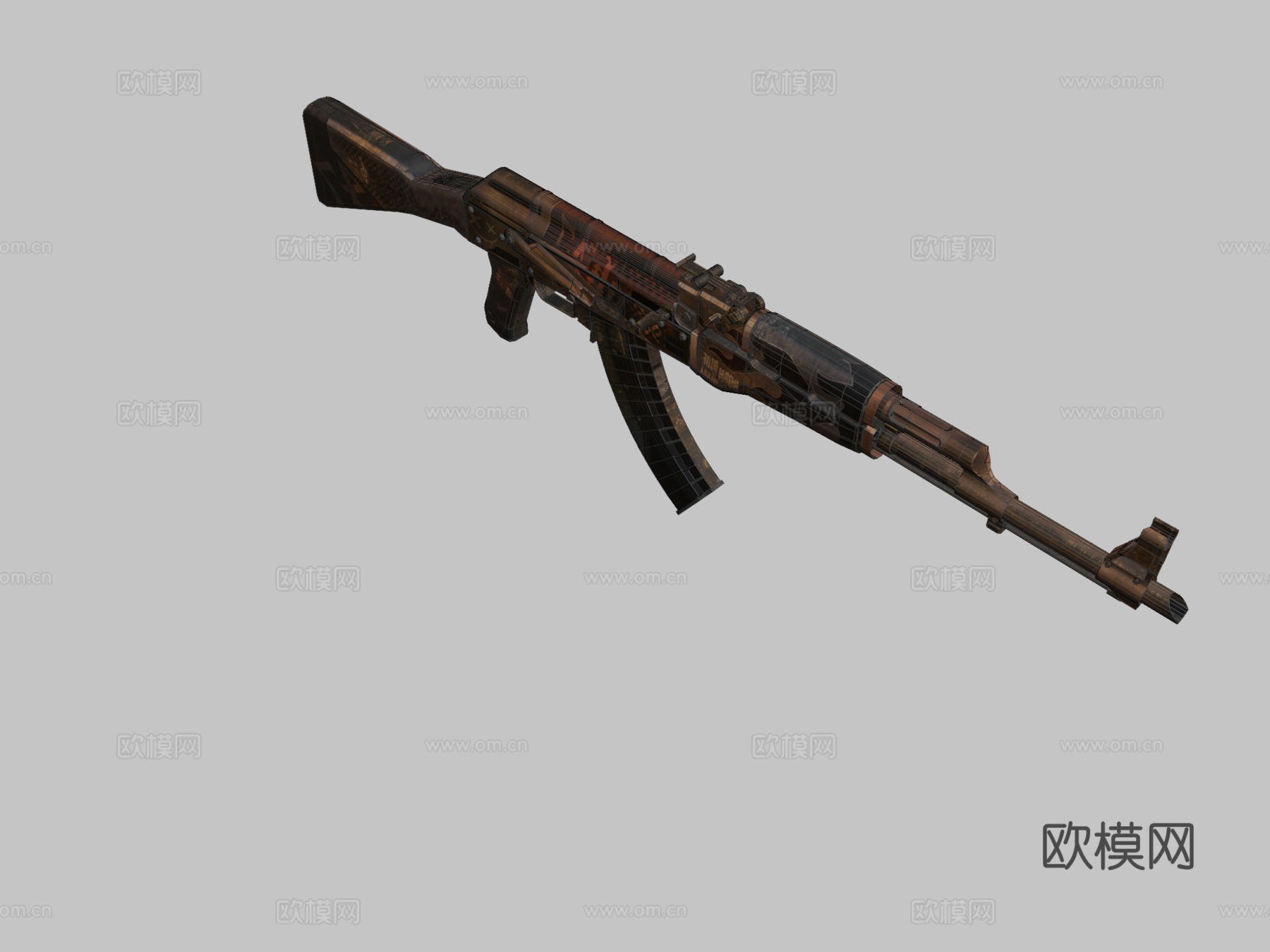 AK47-机车党3d模型
