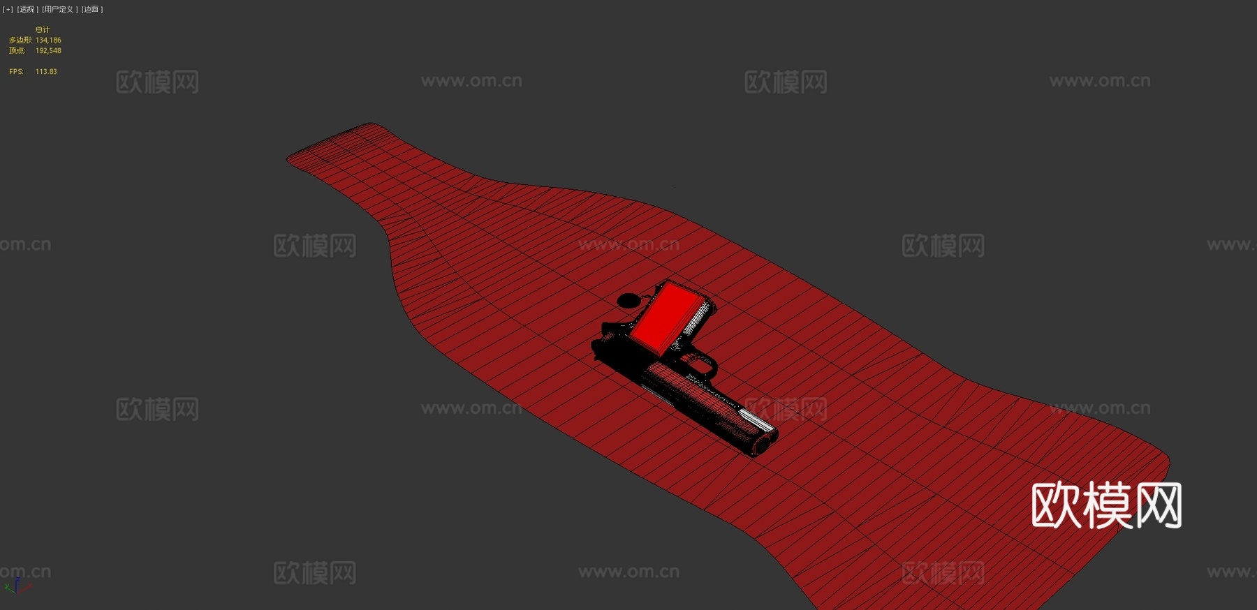 M1911核子可乐版3d模型