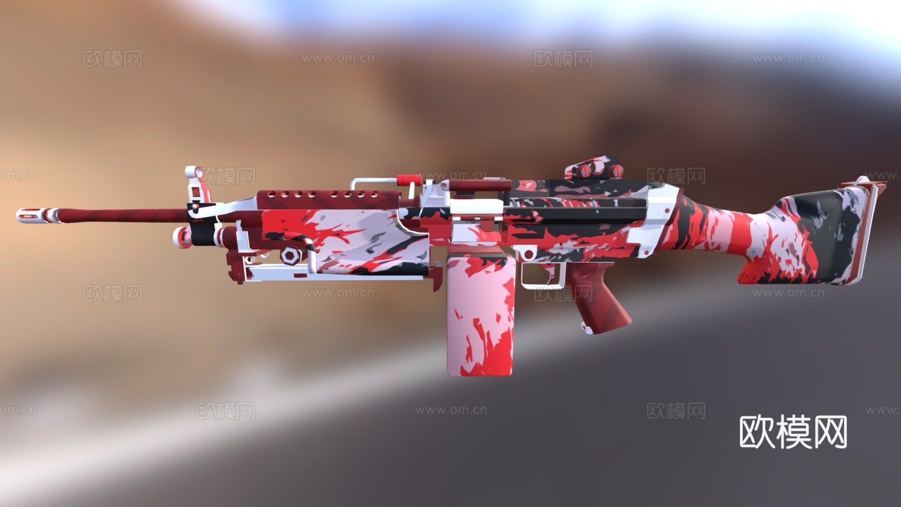 M249血溅版3d模型