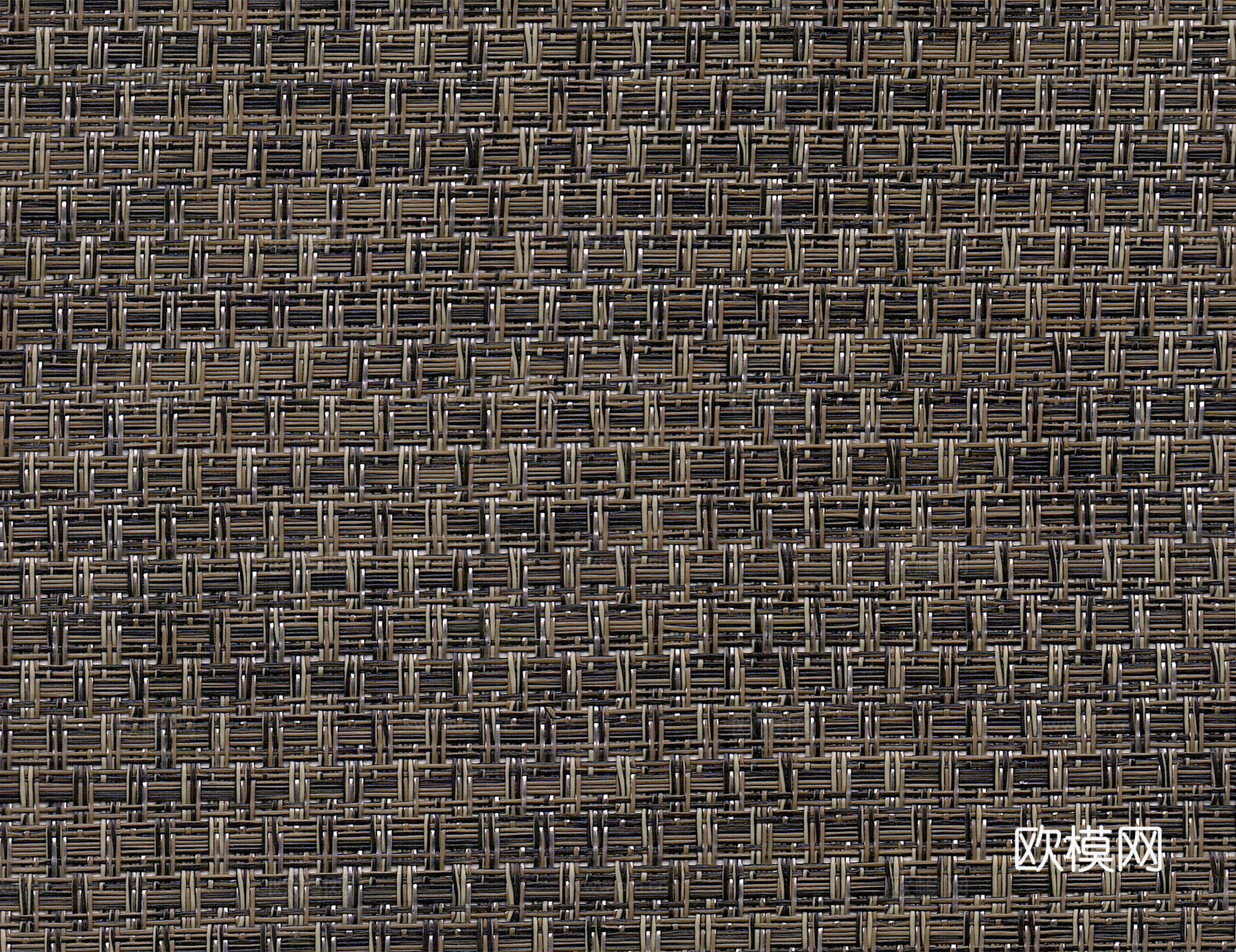 深褐色布纹