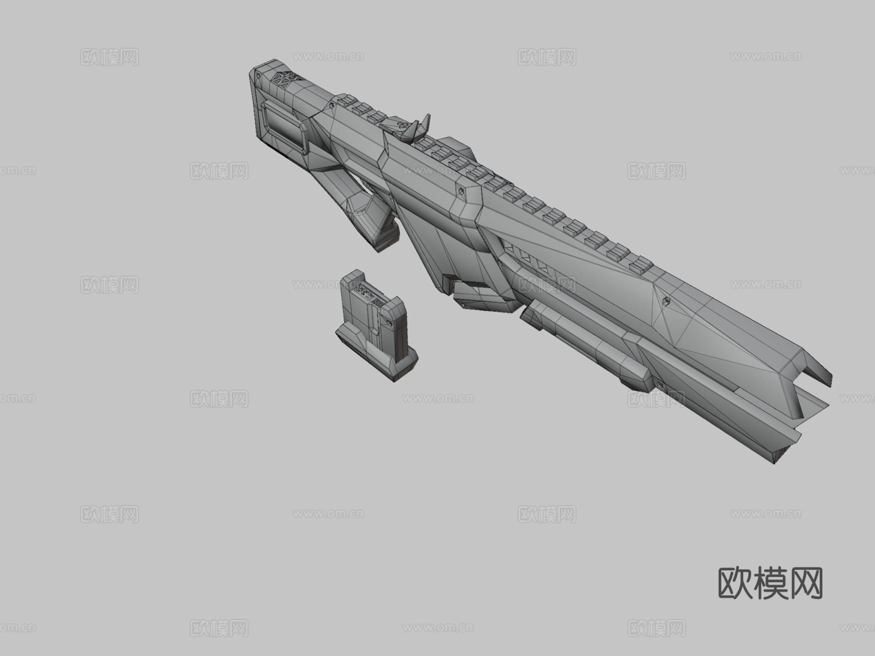 GPU武器3d模型