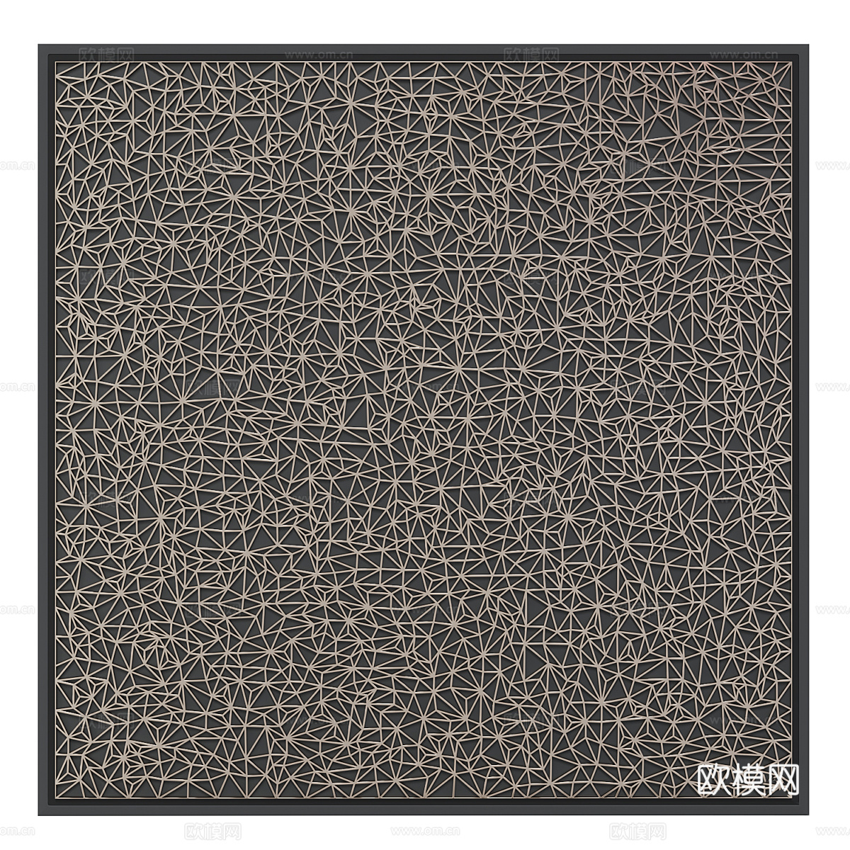 现代家具网格挂画3d模型