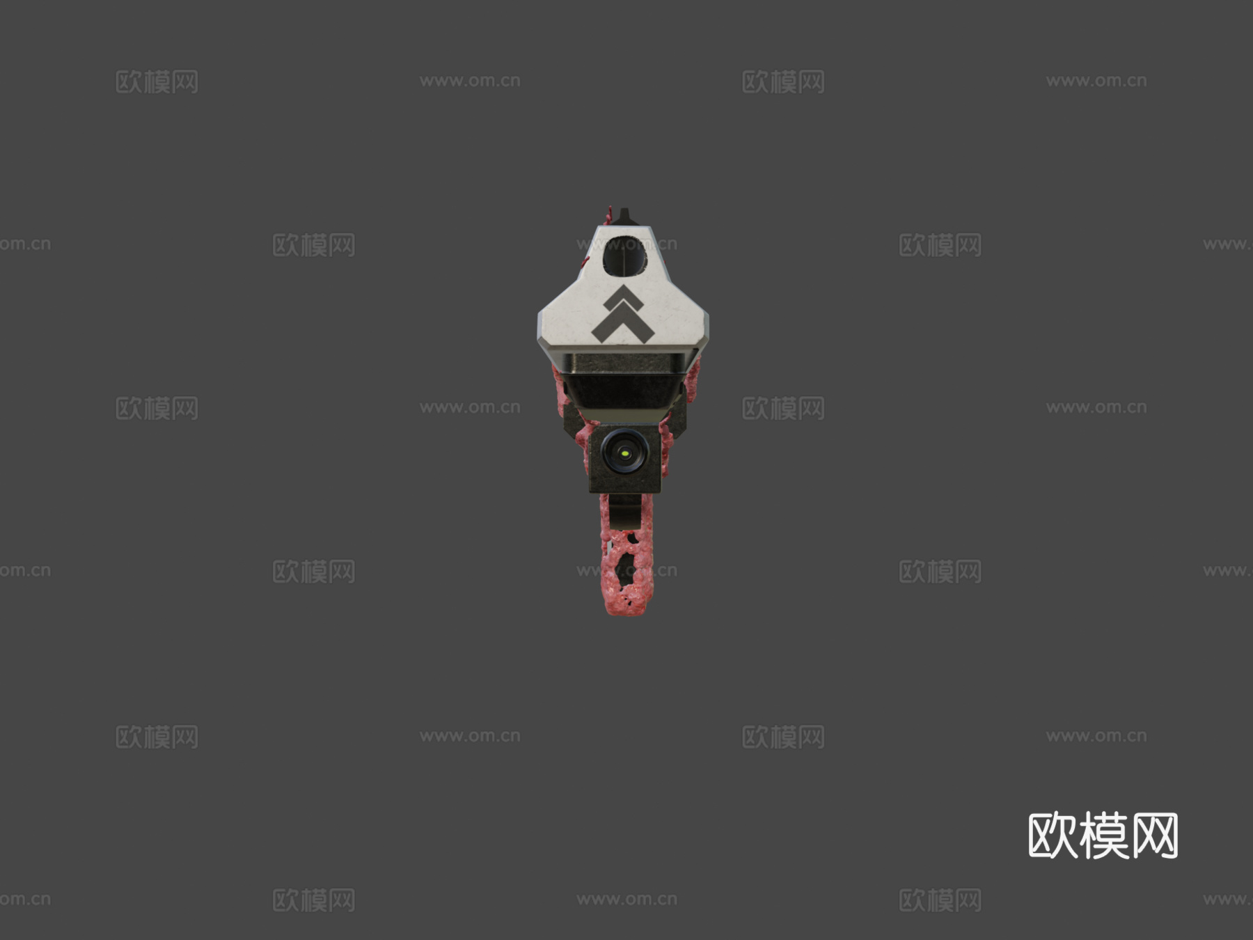 命运风格感染左轮3d模型