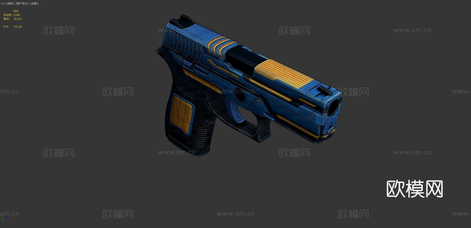 P250(德韦恩)_13d模型