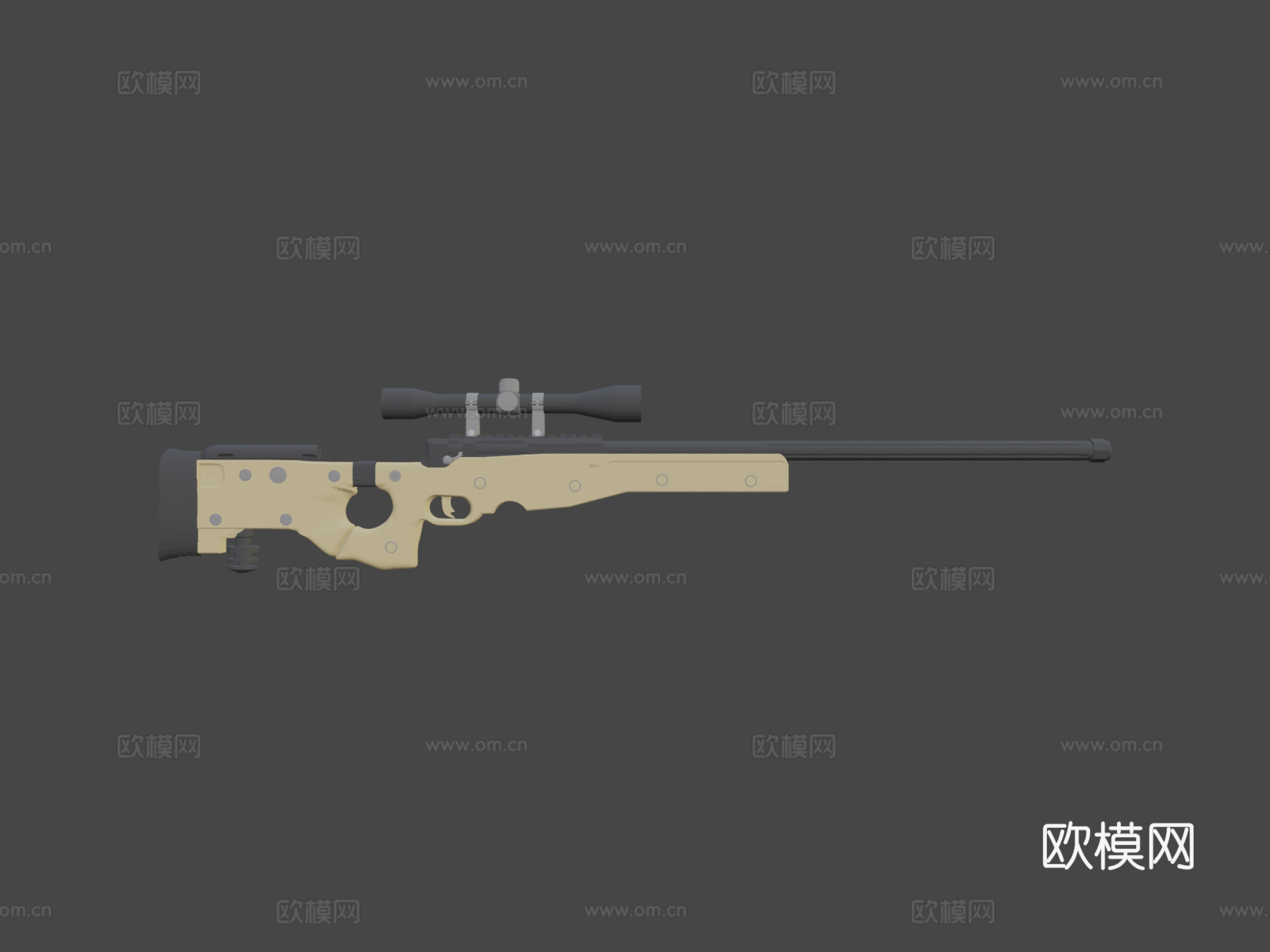 AWP(低多边形版)3d模型