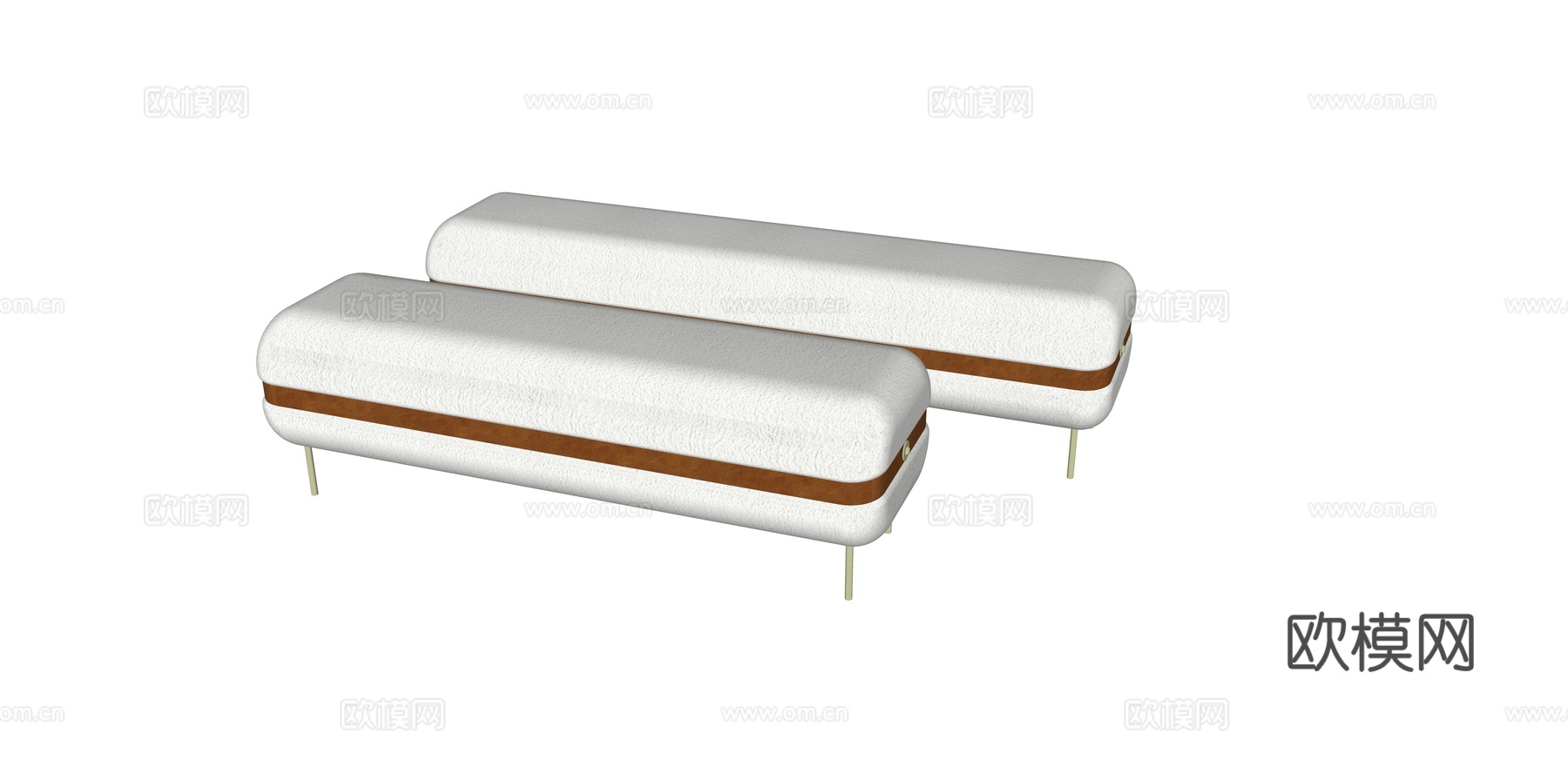 现代简约换鞋凳轻奢衣帽间沙发凳家用入户床尾凳北欧设计师长凳子su模型