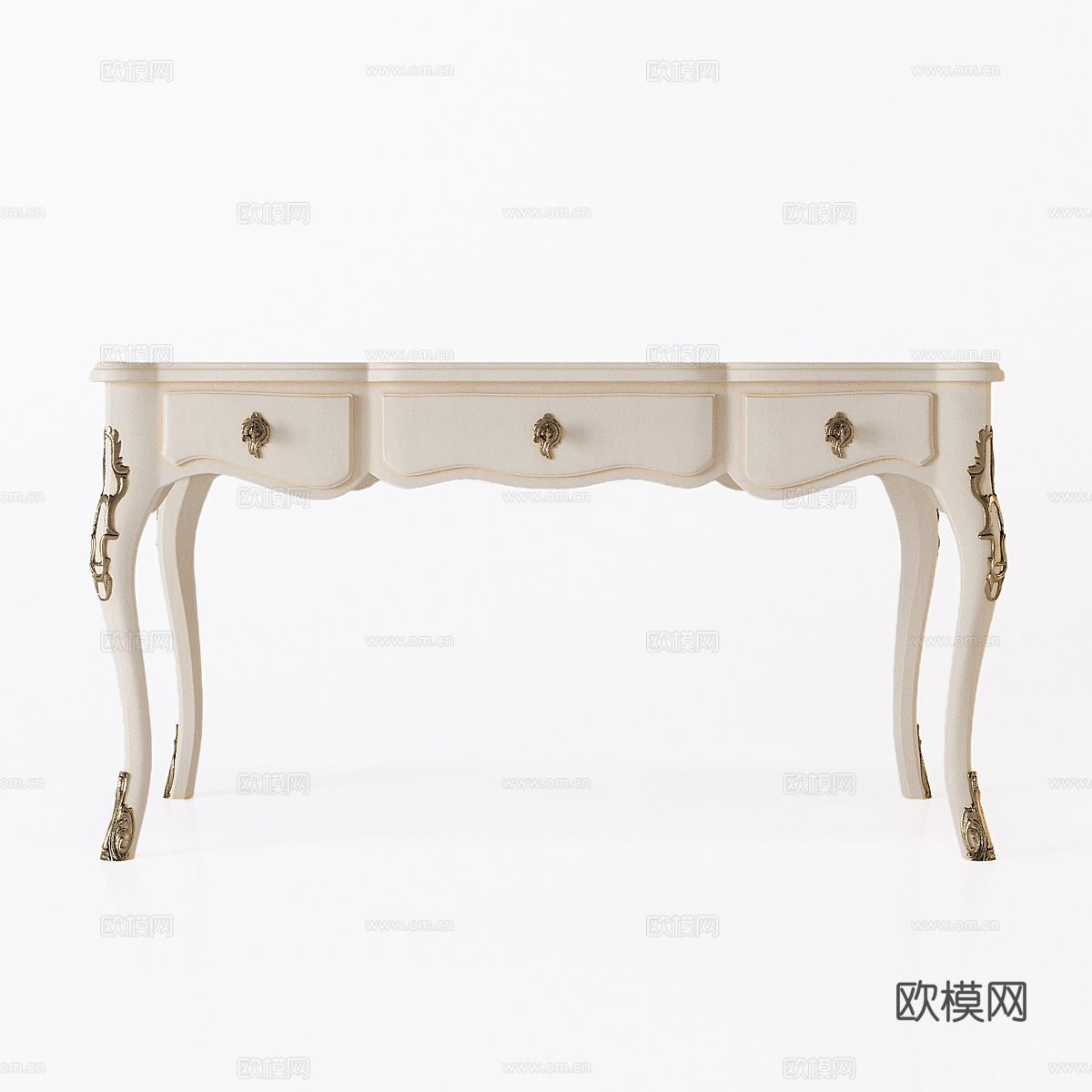 欧式法式书桌3d模型