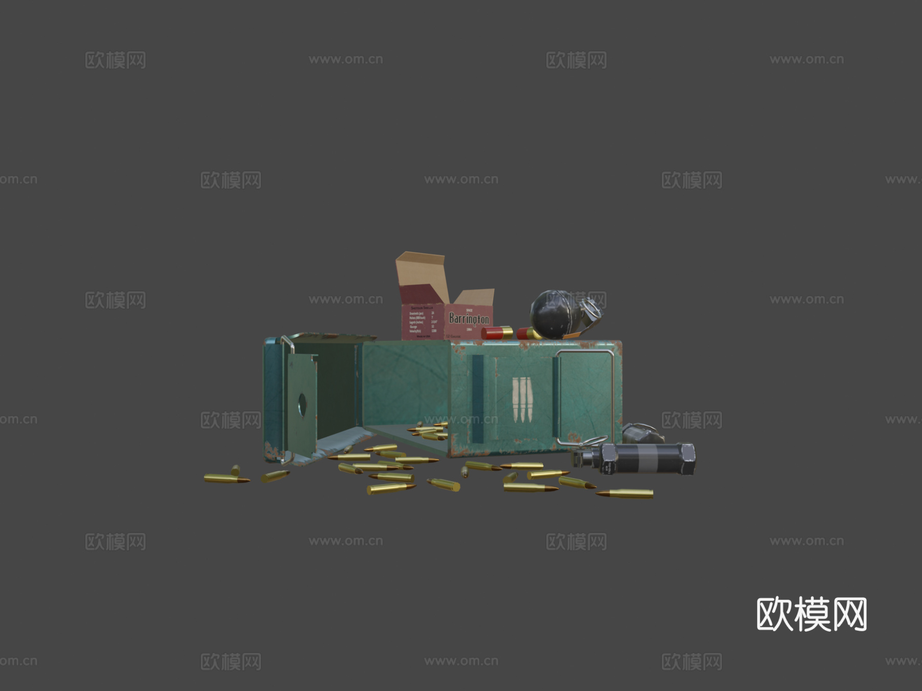 弹药箱3d模型