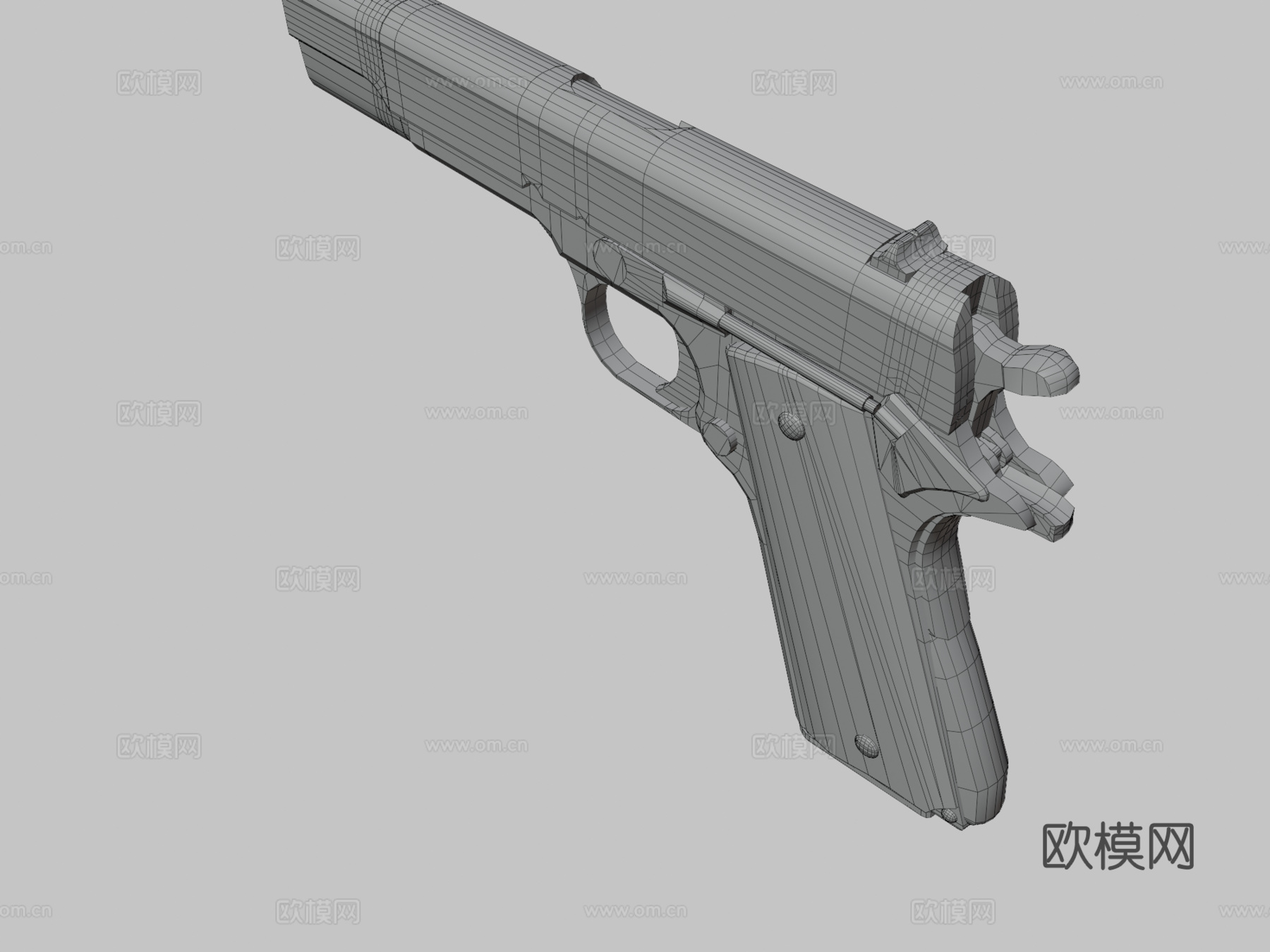 柯尔特M19113d模型