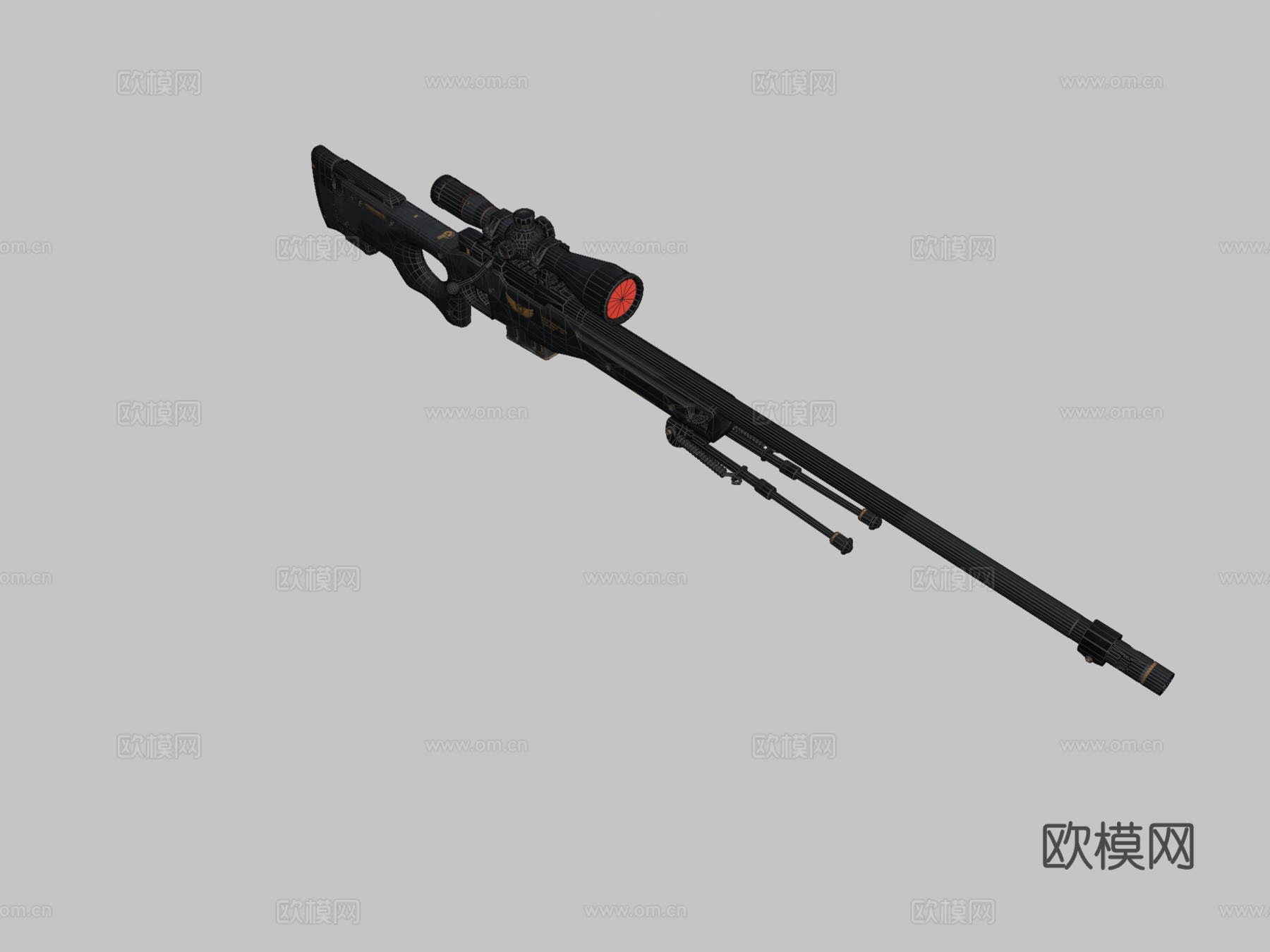 AWP-精英构造3d模型