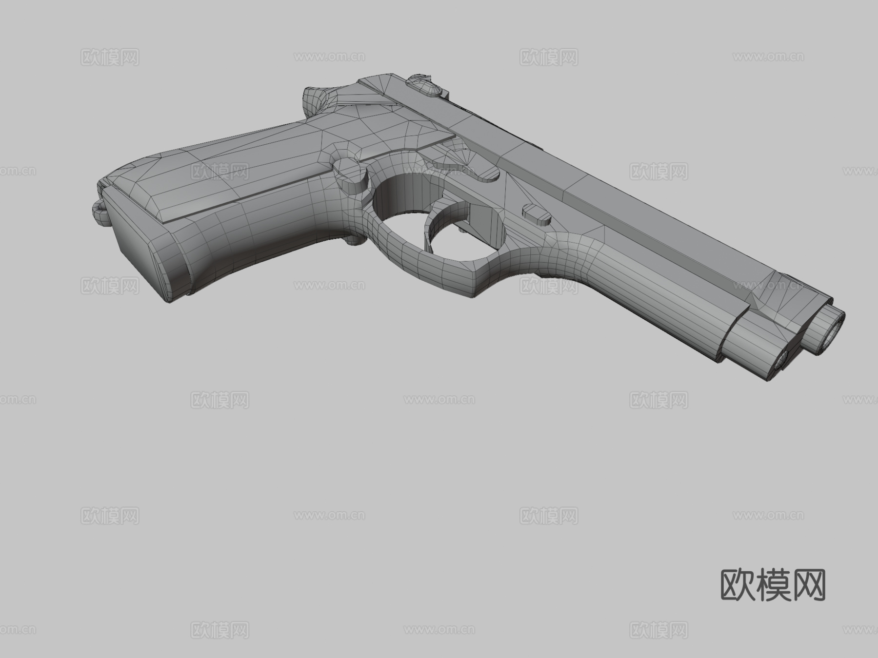 镀金-P92-PUBG3d模型