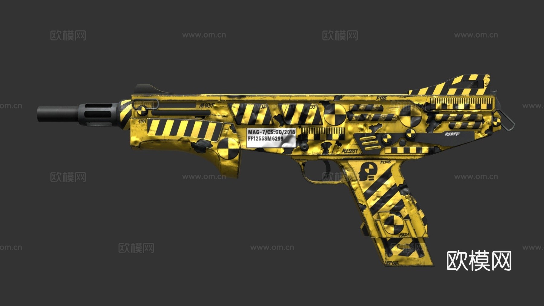 Mag7坠毁版3d模型