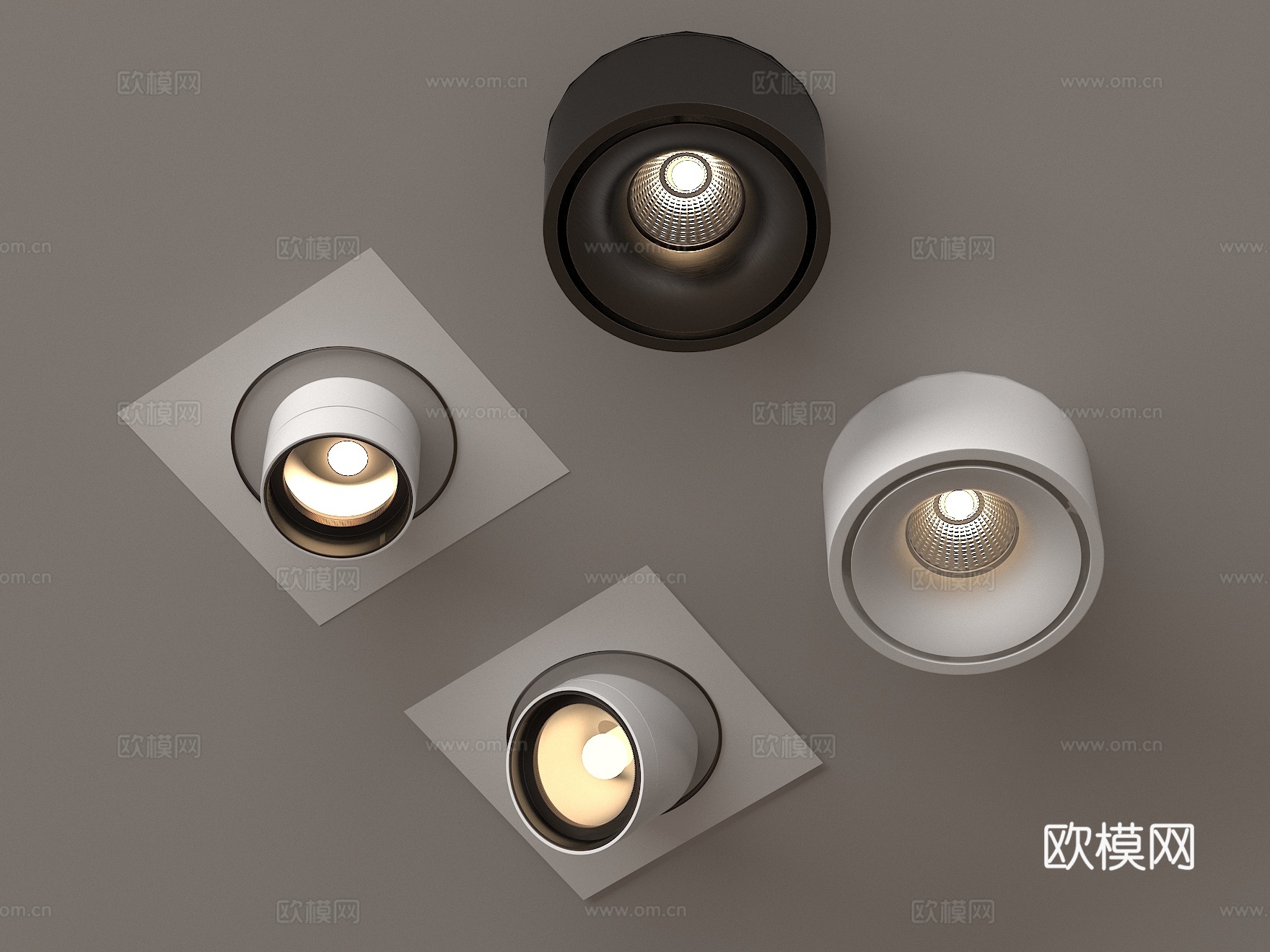 筒灯 射灯su模型