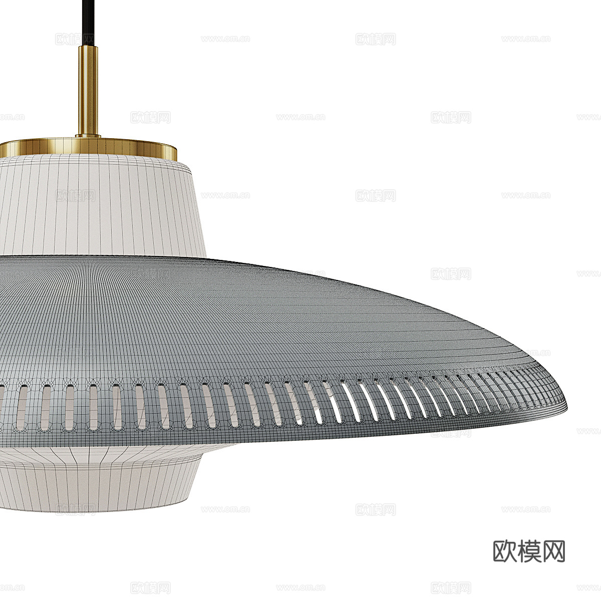 现代北欧轻奢装饰吊灯3d模型