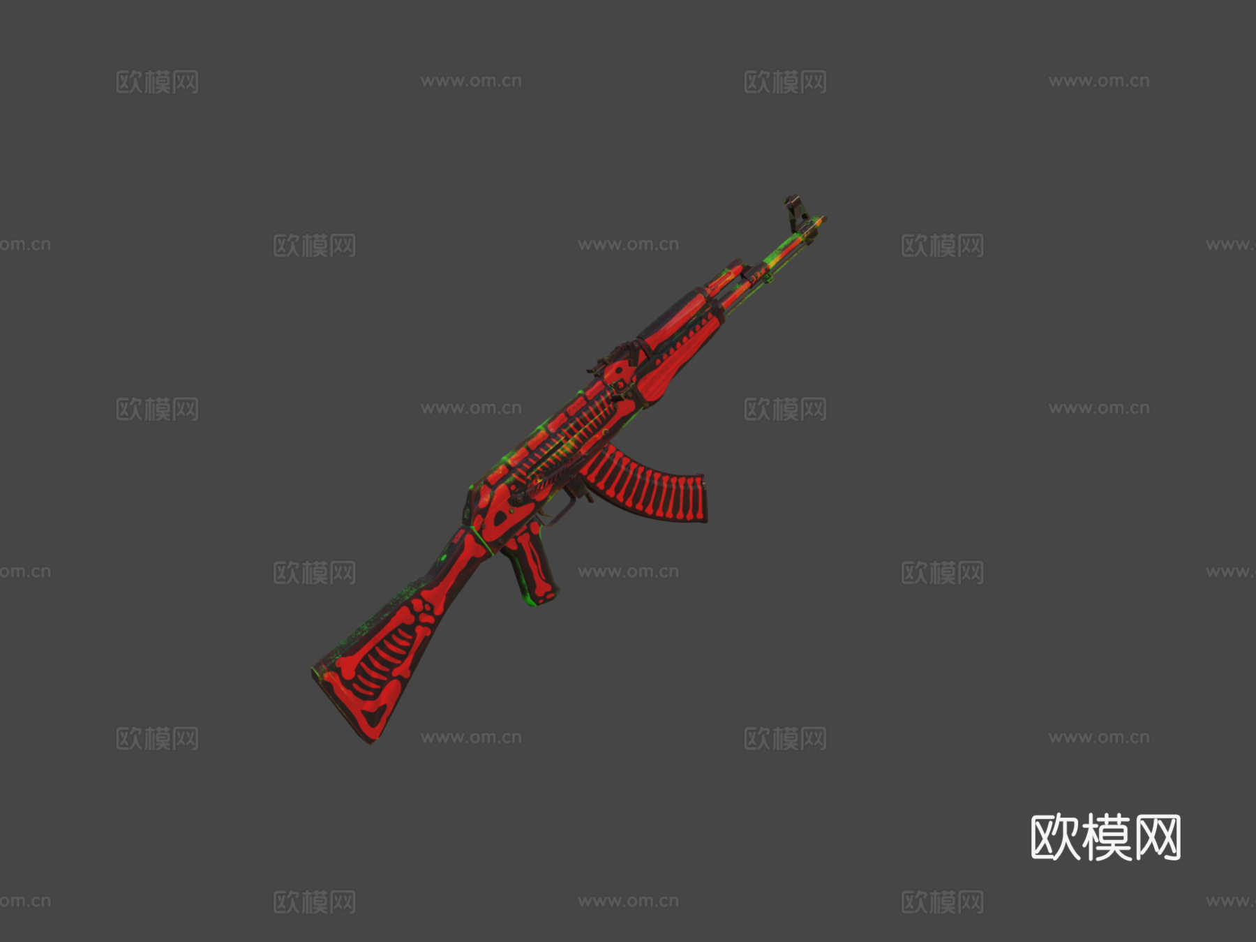 AK47骨架版3d模型