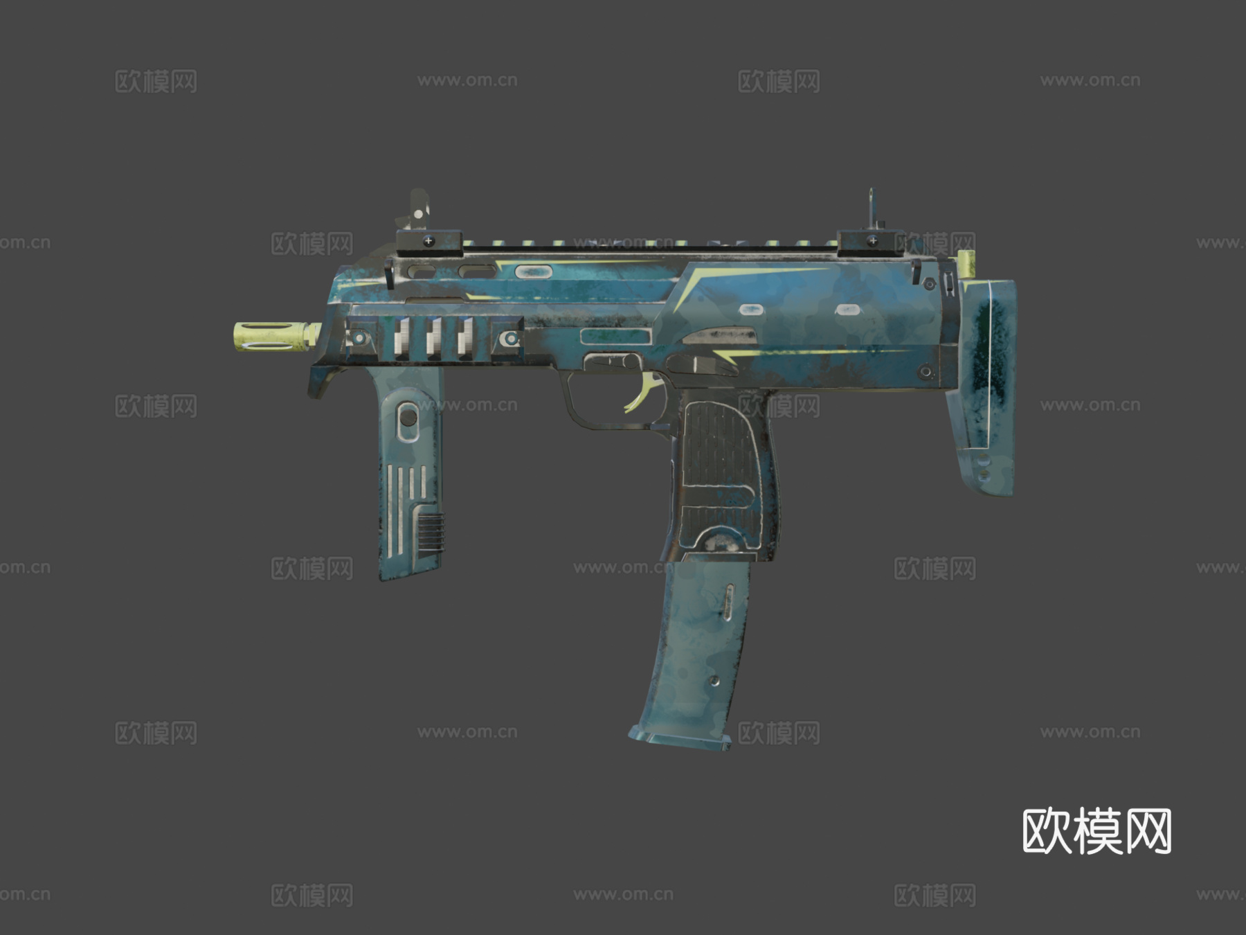 MP7-冰川精英3d模型