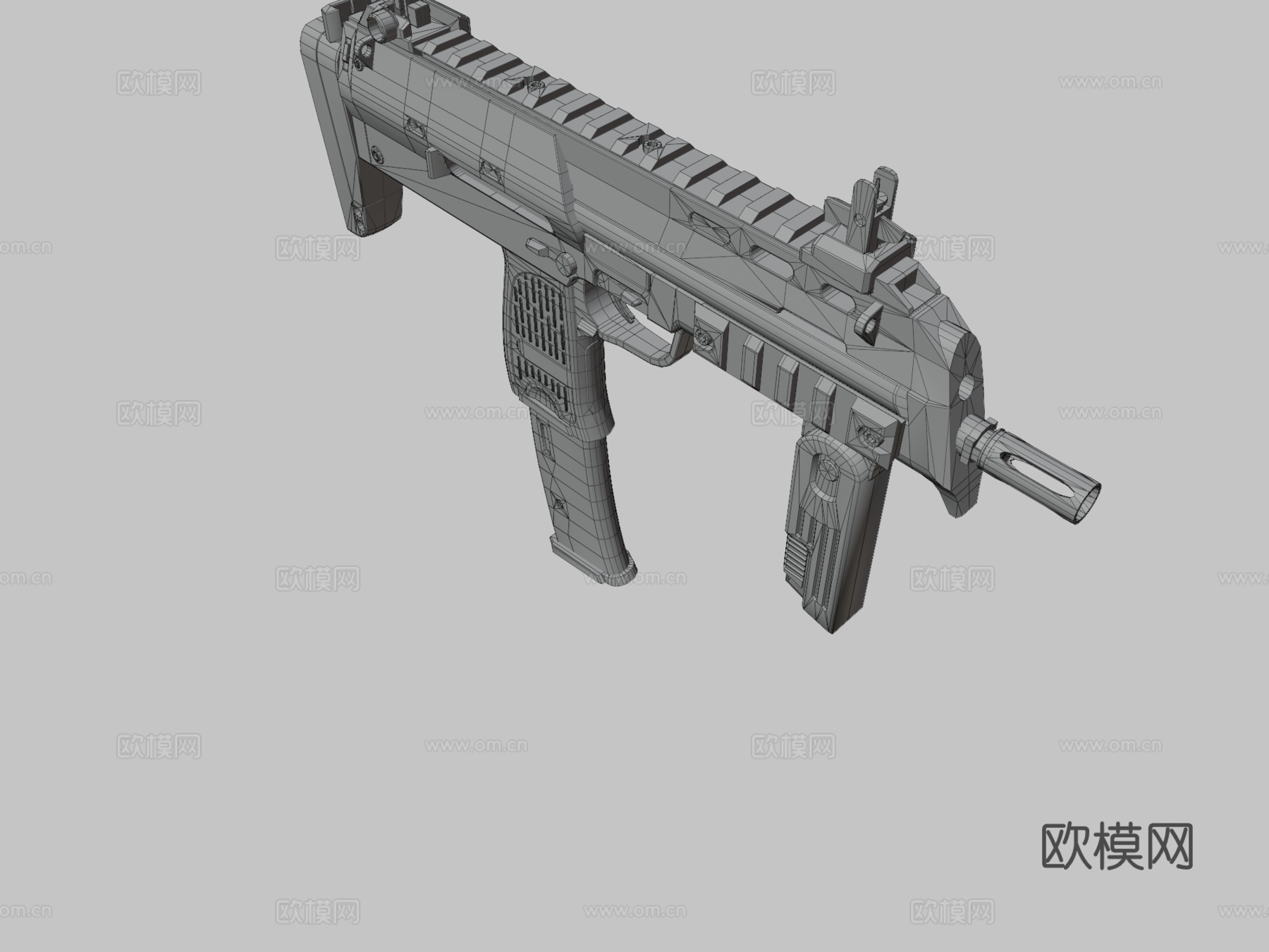 MP7-冰川精英3d模型
