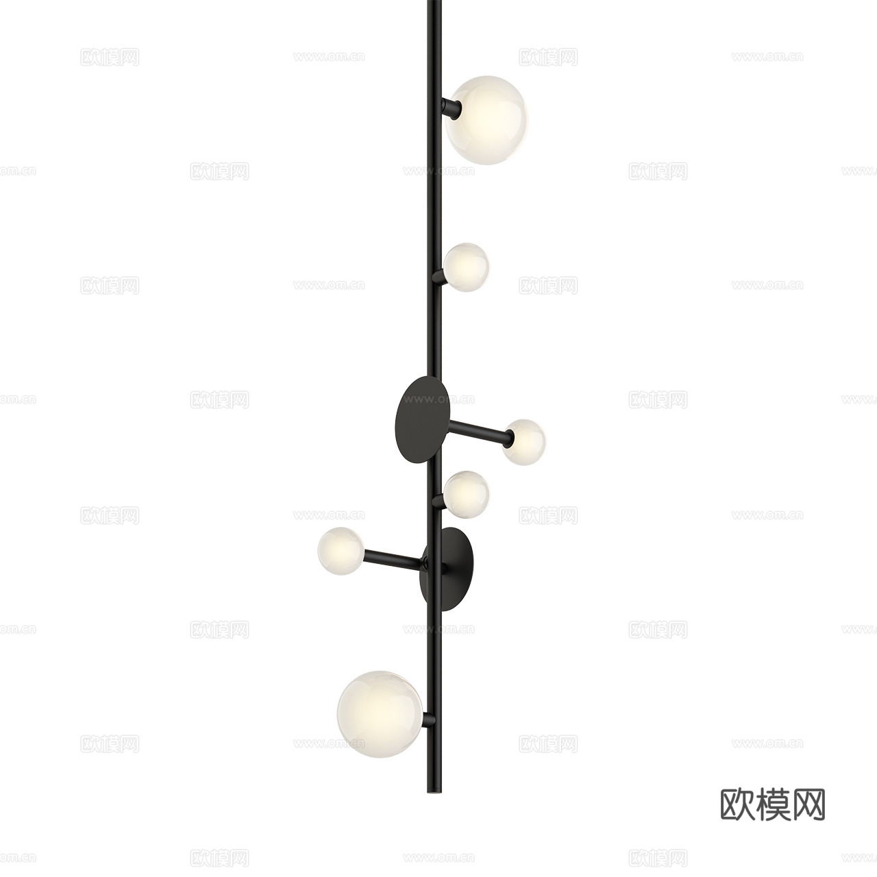 Rakumba 现代吊灯 极简吊灯 多头吊灯 简约吊灯3d模型