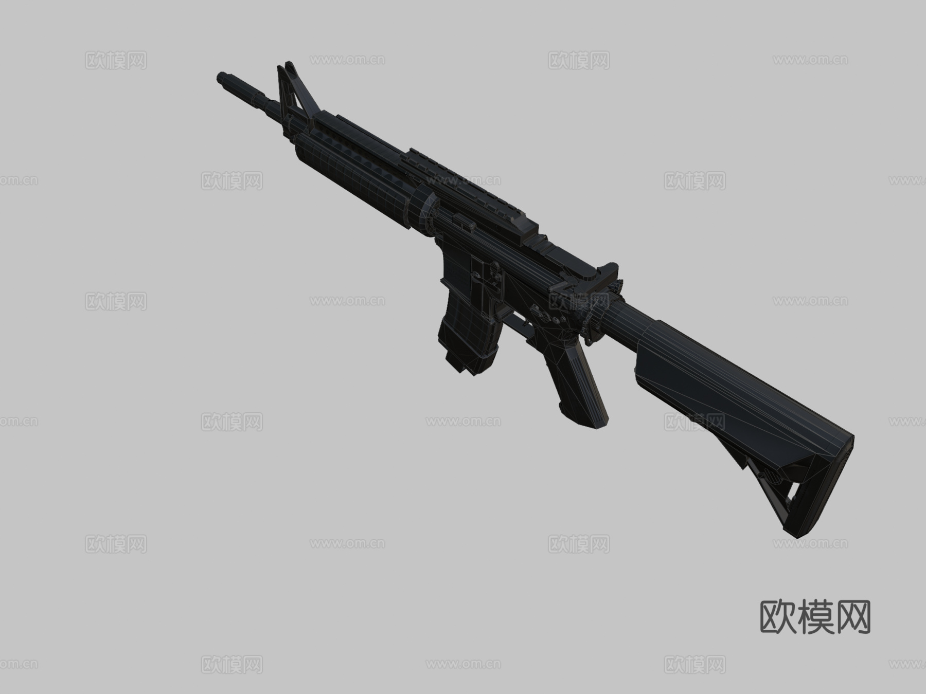 M4A1步枪3d模型
