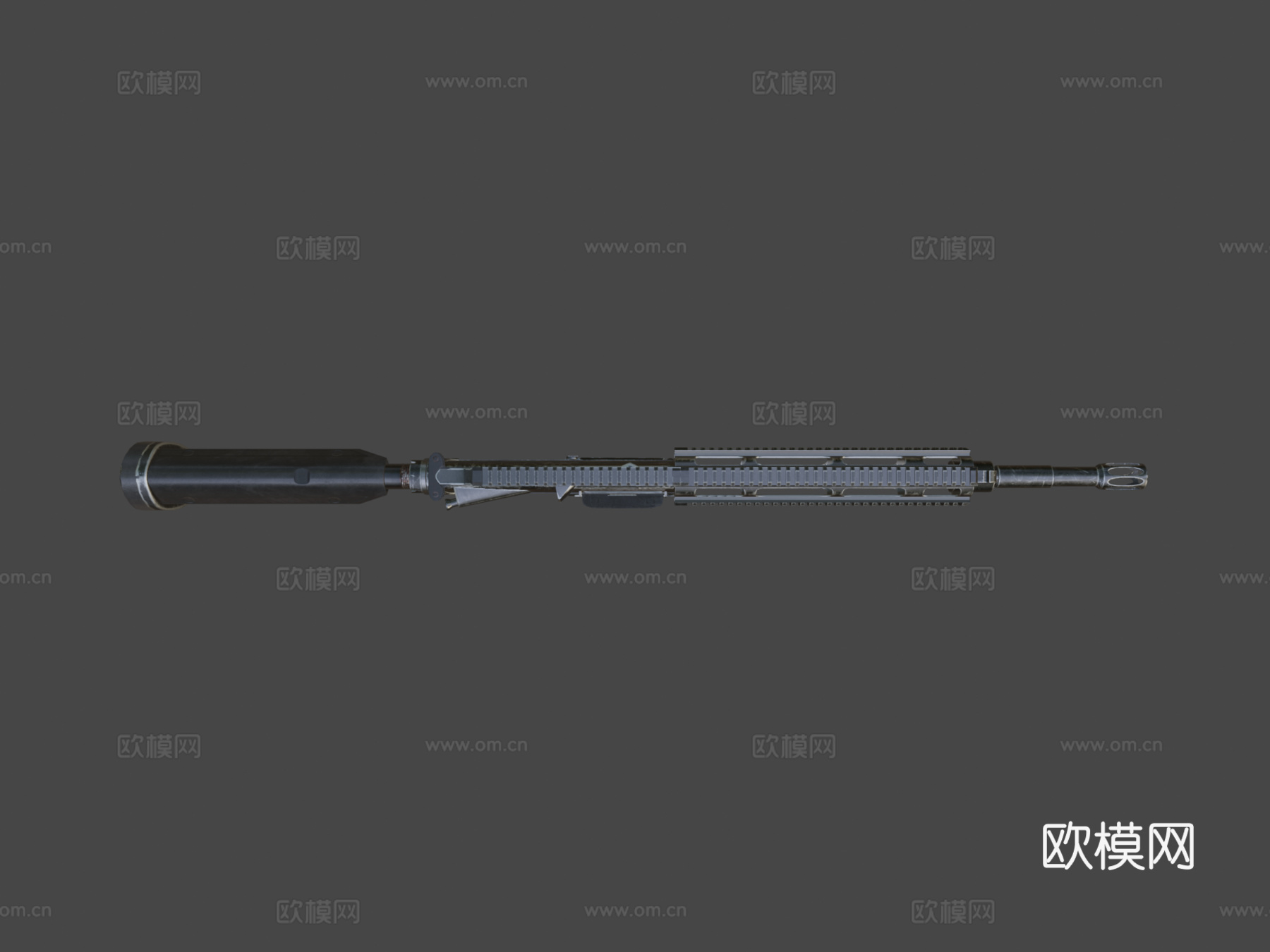 HK416步枪3d模型