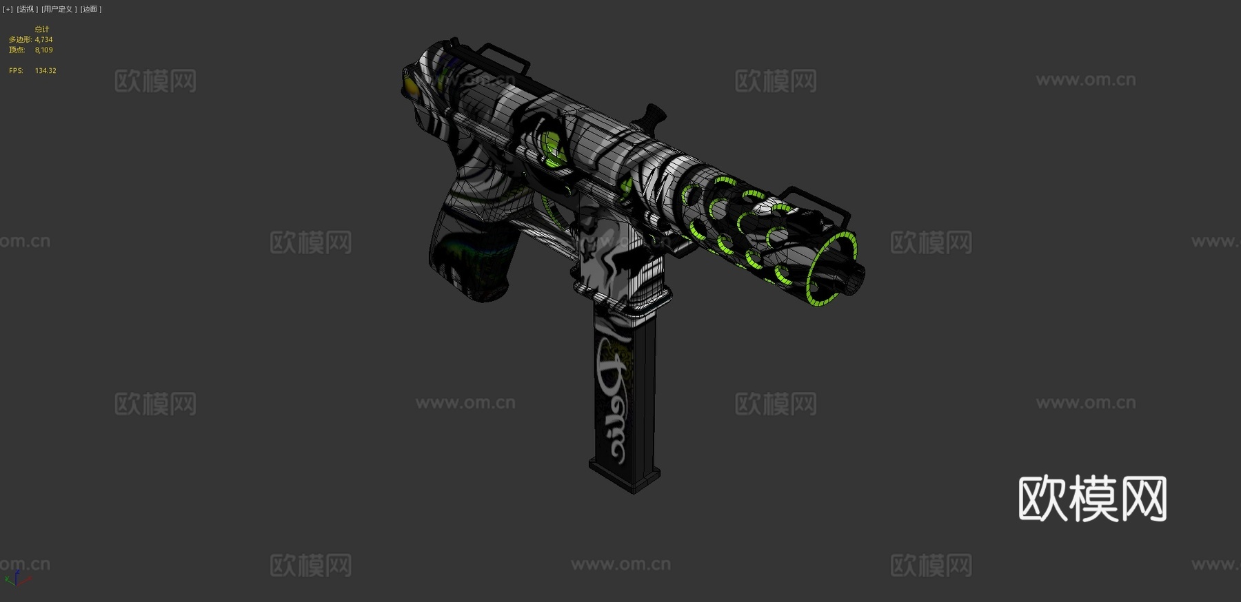 Tec9遗迹3d模型