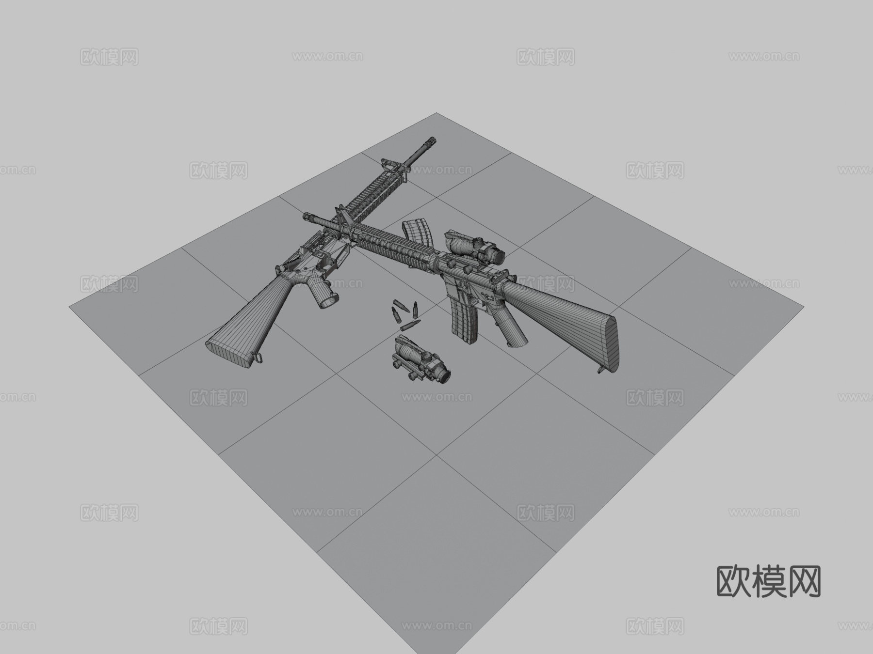 M16A43d模型