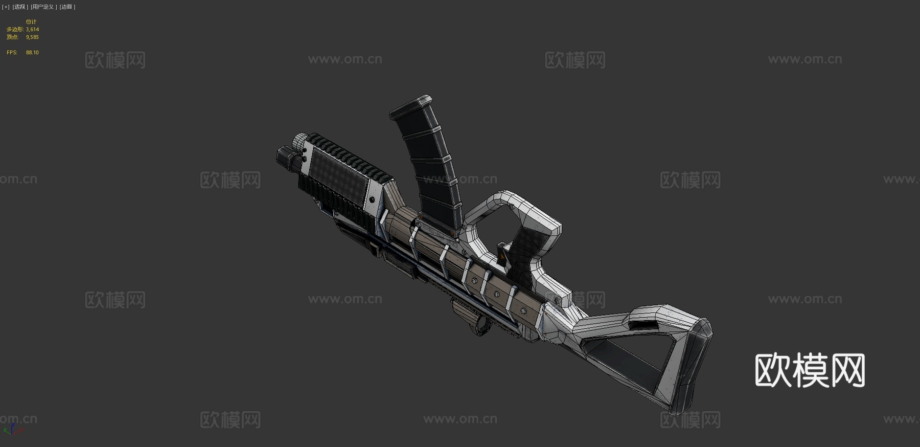 科幻突击步枪-MK3等离子步枪3d模型