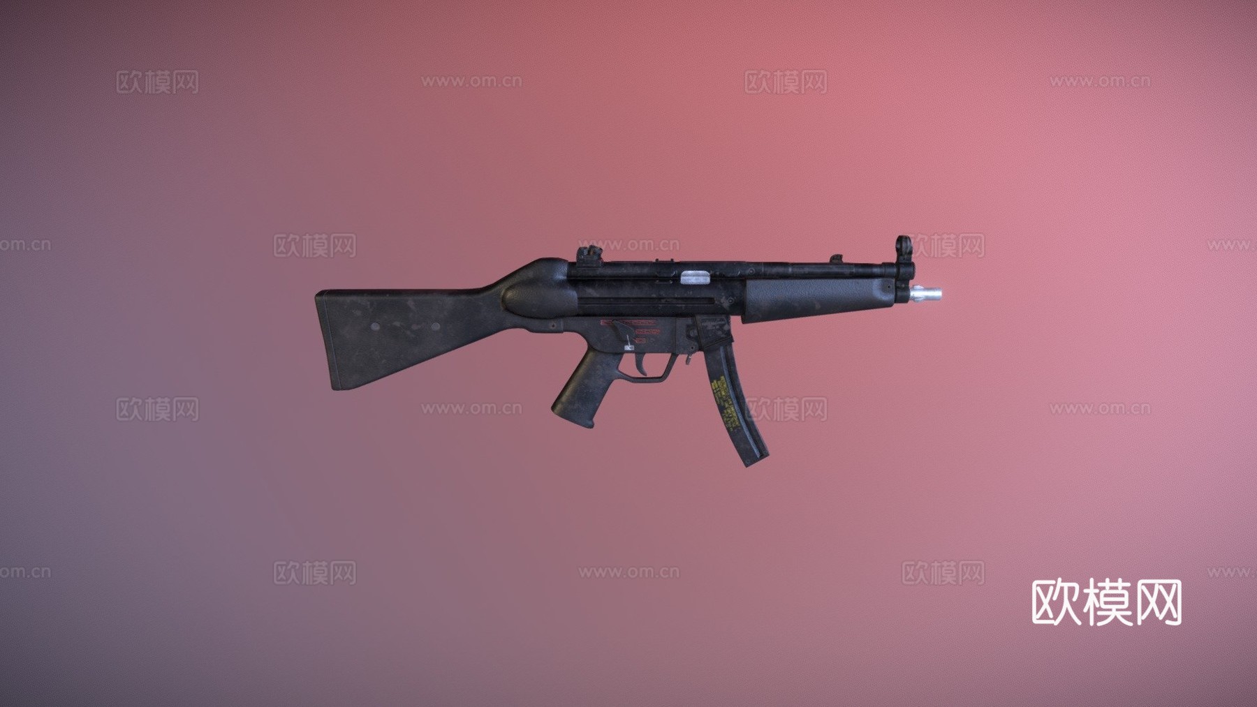 MP5冲锋枪3d模型