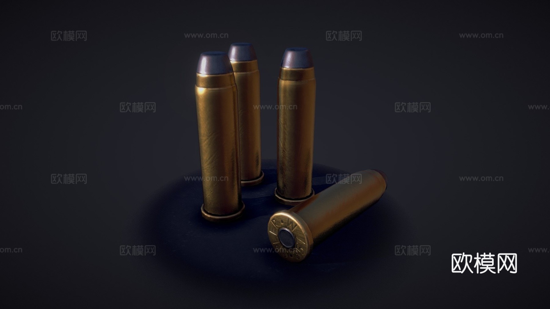 .357马格南子弹3d模型