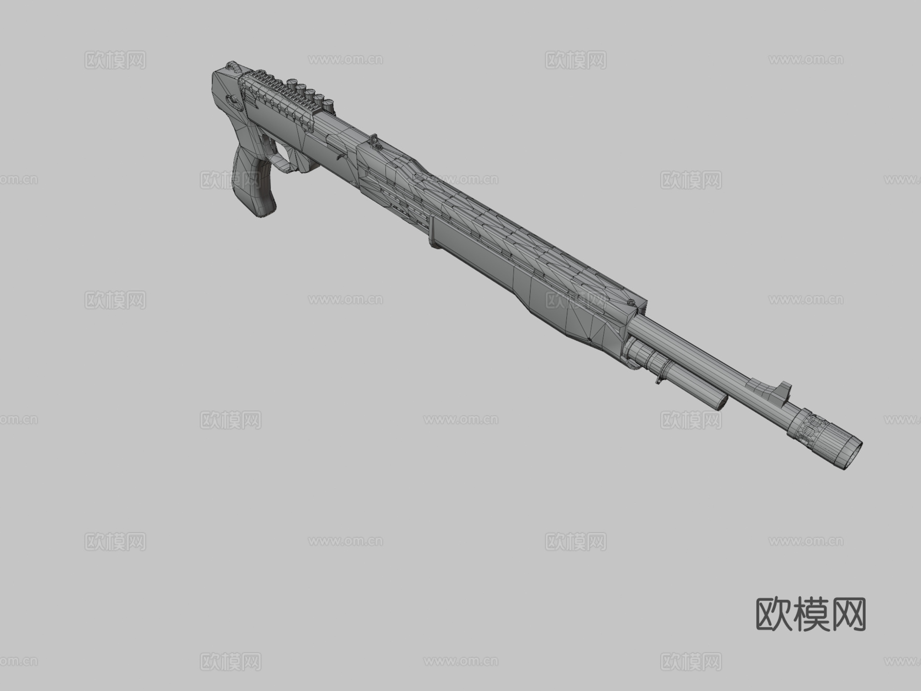 SPAS12霰弹枪3d模型