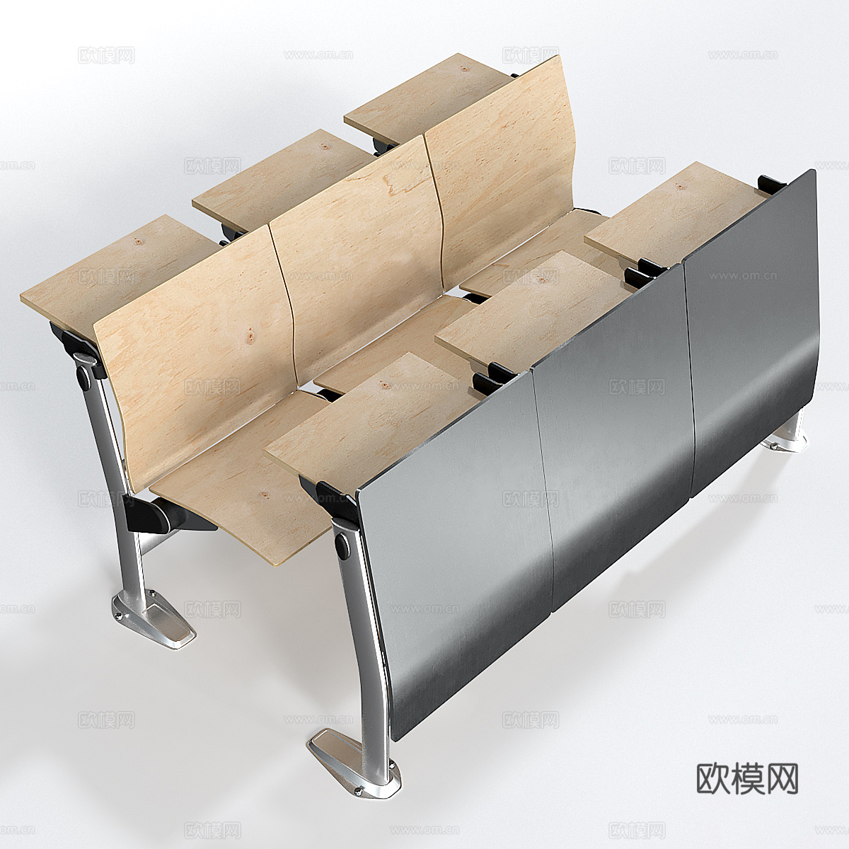 现代公共座椅 礼堂座椅 办公座椅3d模型