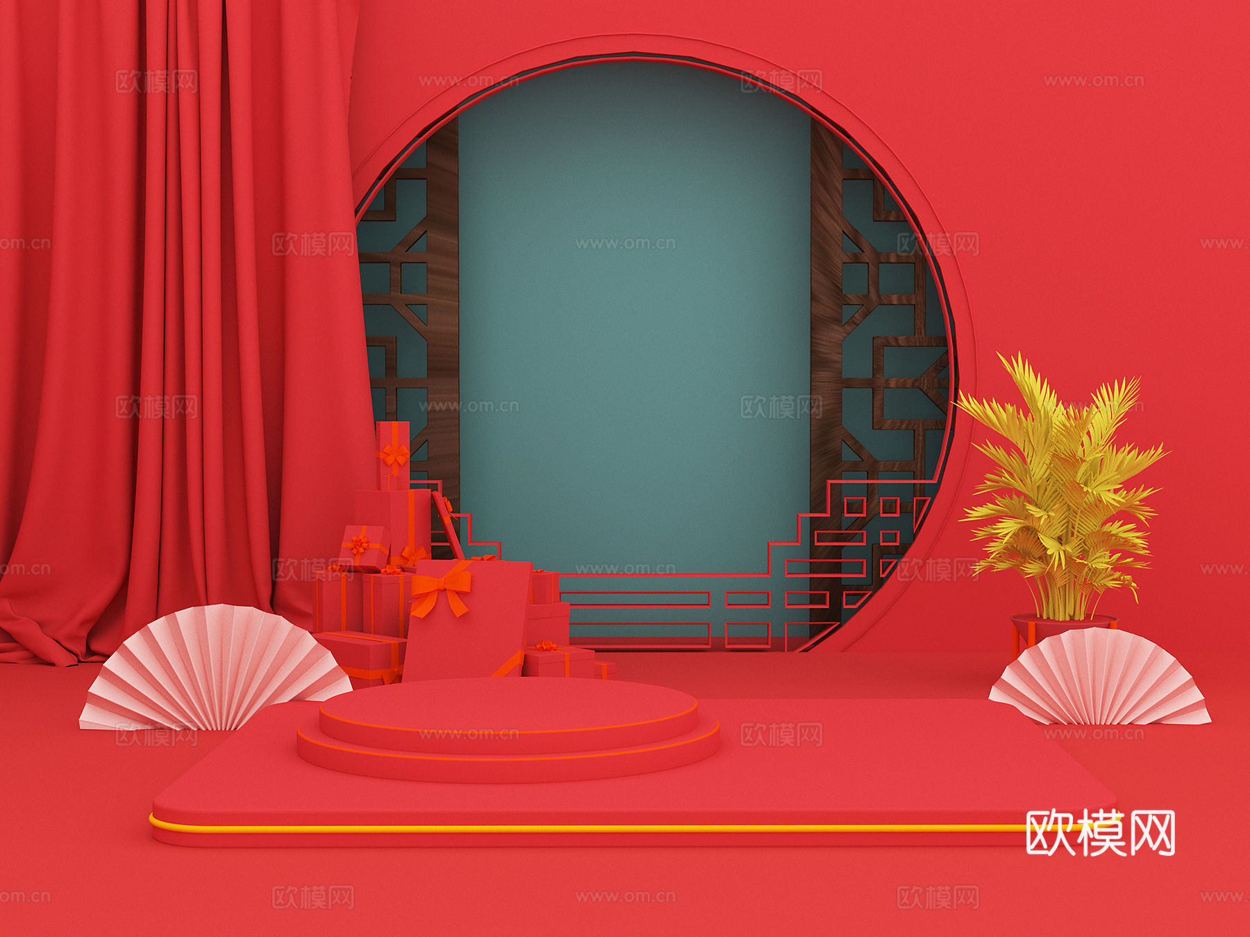 陈设 电商场景3d模型