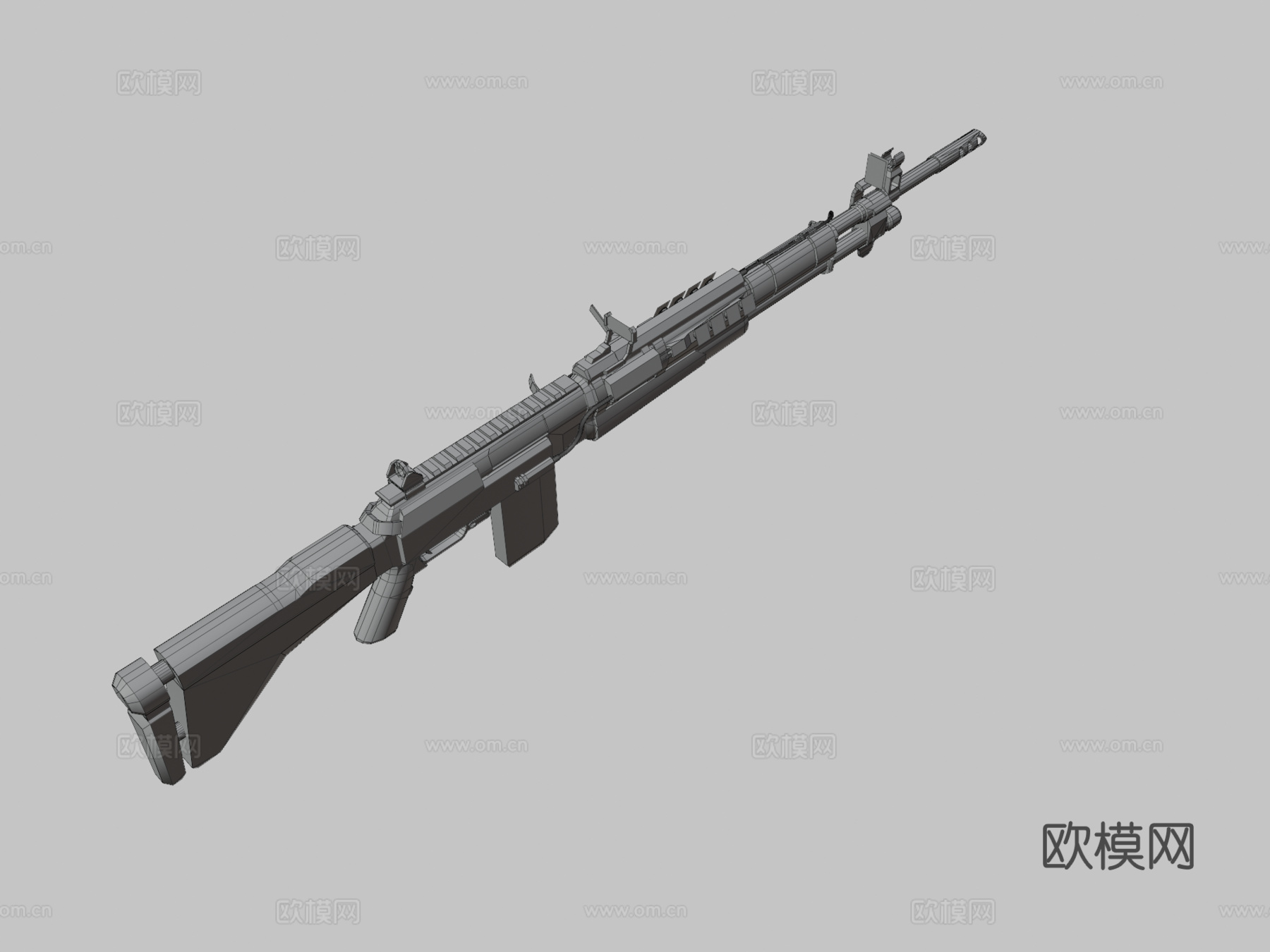 SPX-80步枪3d模型