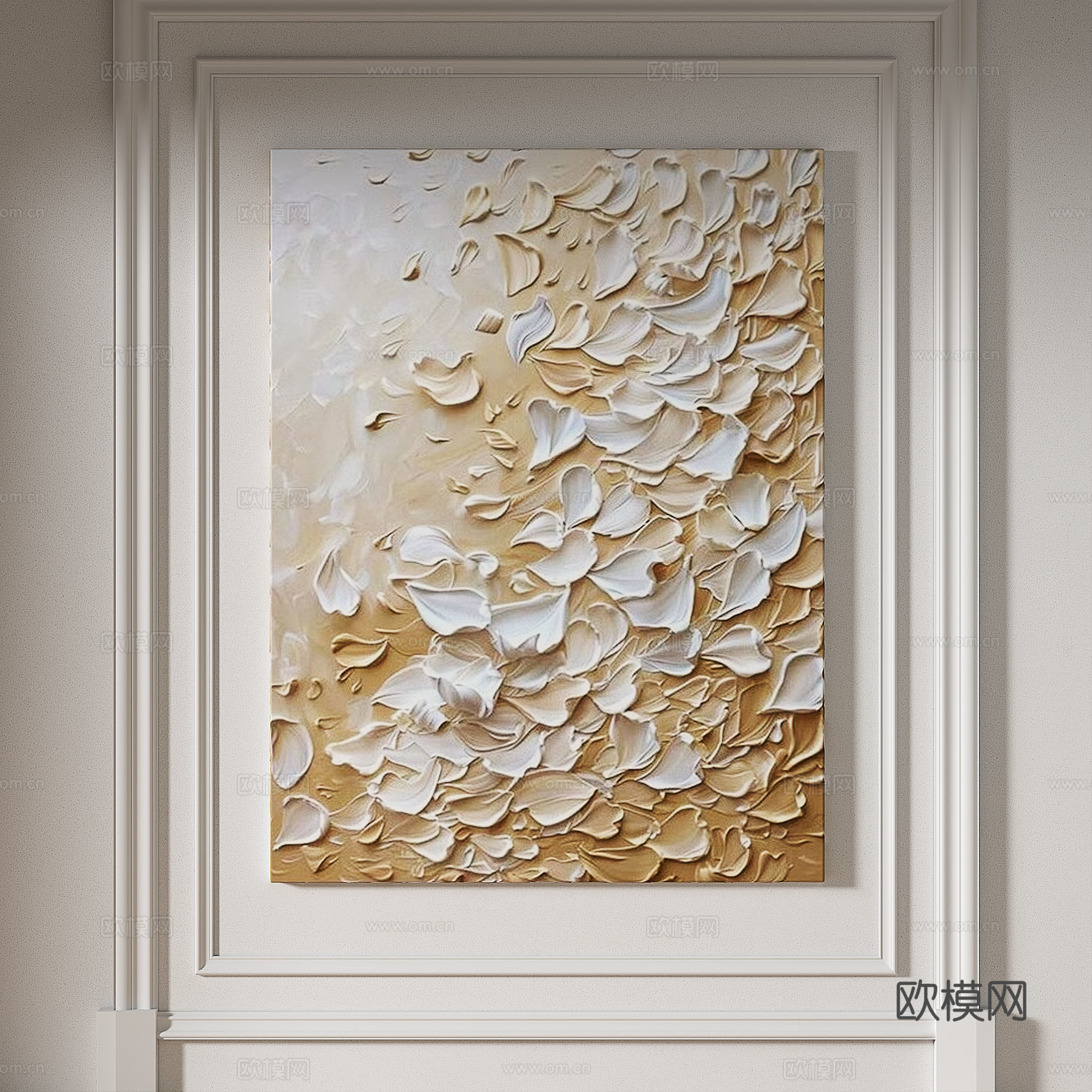 现代，简约，肌理，抽象，轻奢，侘寂，立体，装饰画3d模型